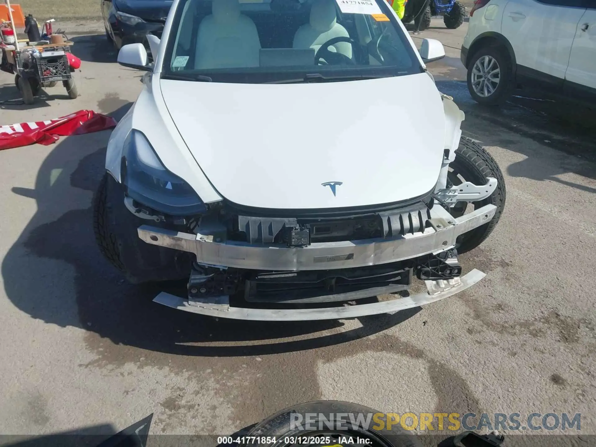 6 fotografías del automóvil dañado 5YJ3E1EB0MF860289 TESLA MODEL 3 2021