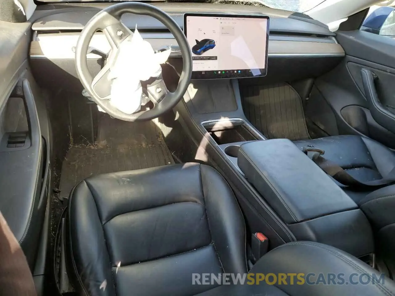 8 fotografías del automóvil dañado 5YJ3E1EB0MF869168 TESLA MODEL 3 2021