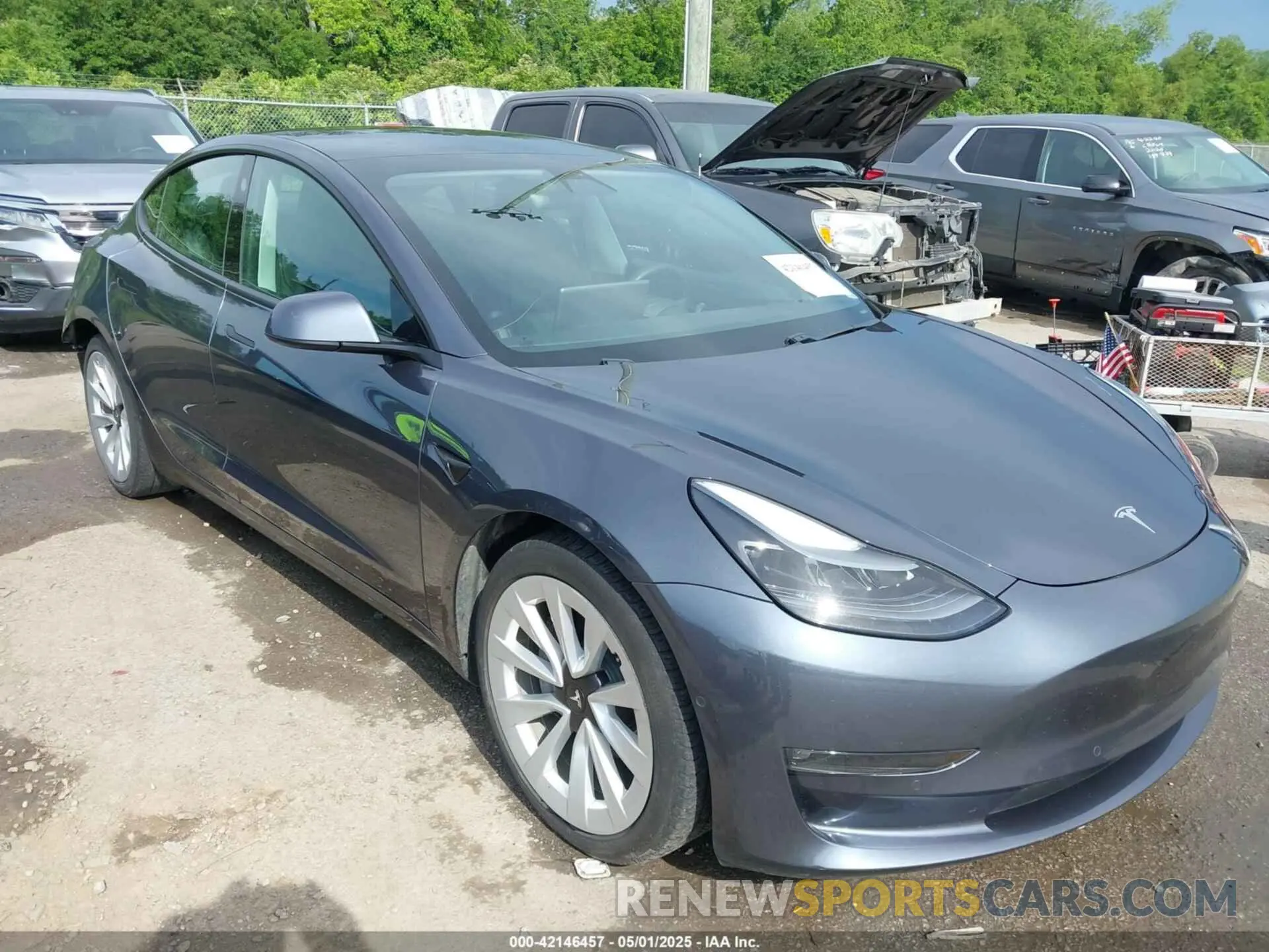 1 fotografías del automóvil dañado 5YJ3E1EB0MF902654 TESLA MODEL 3 2021