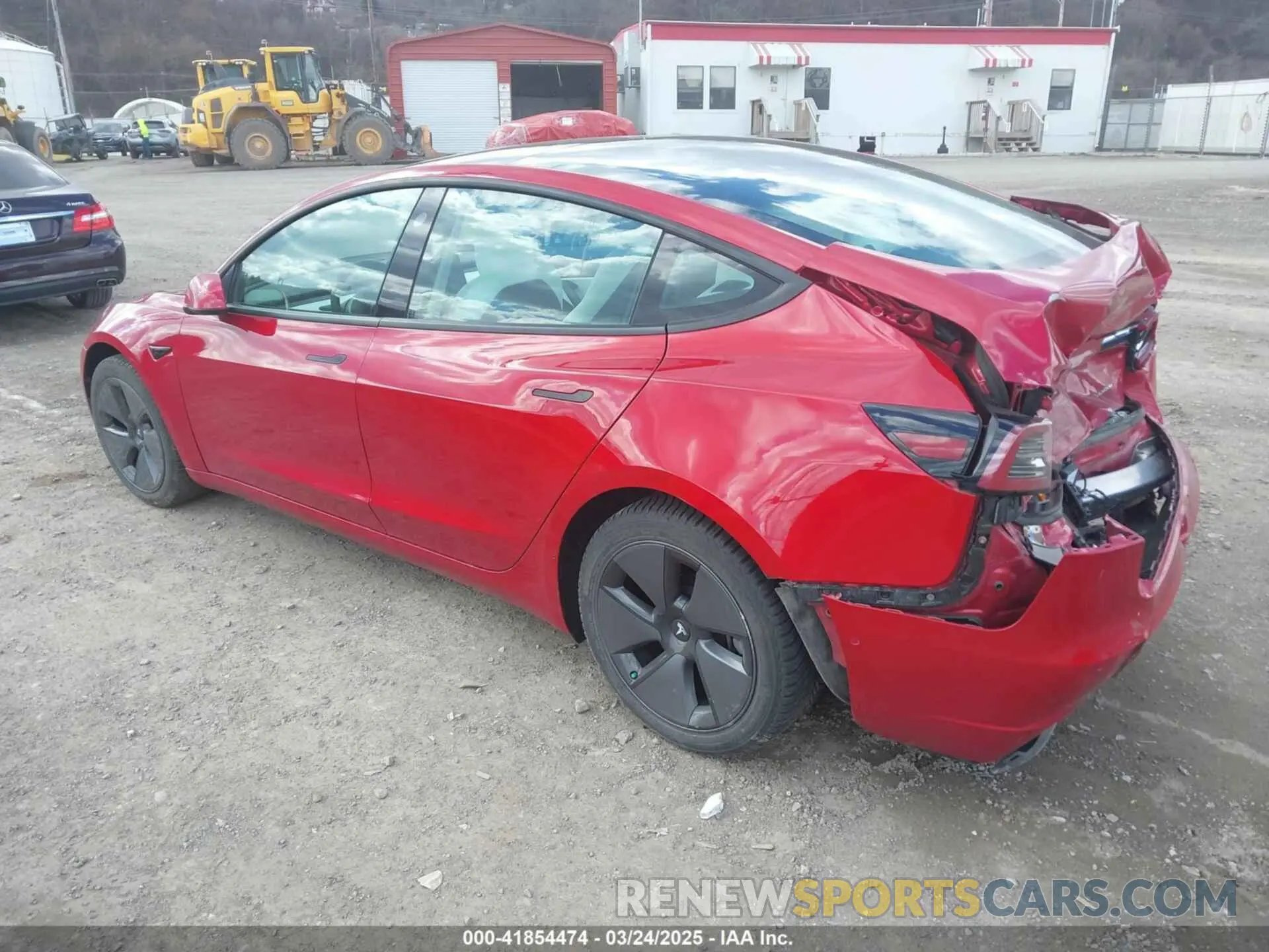 3 fotografías del automóvil dañado 5YJ3E1EB0MF902833 TESLA MODEL 3 2021