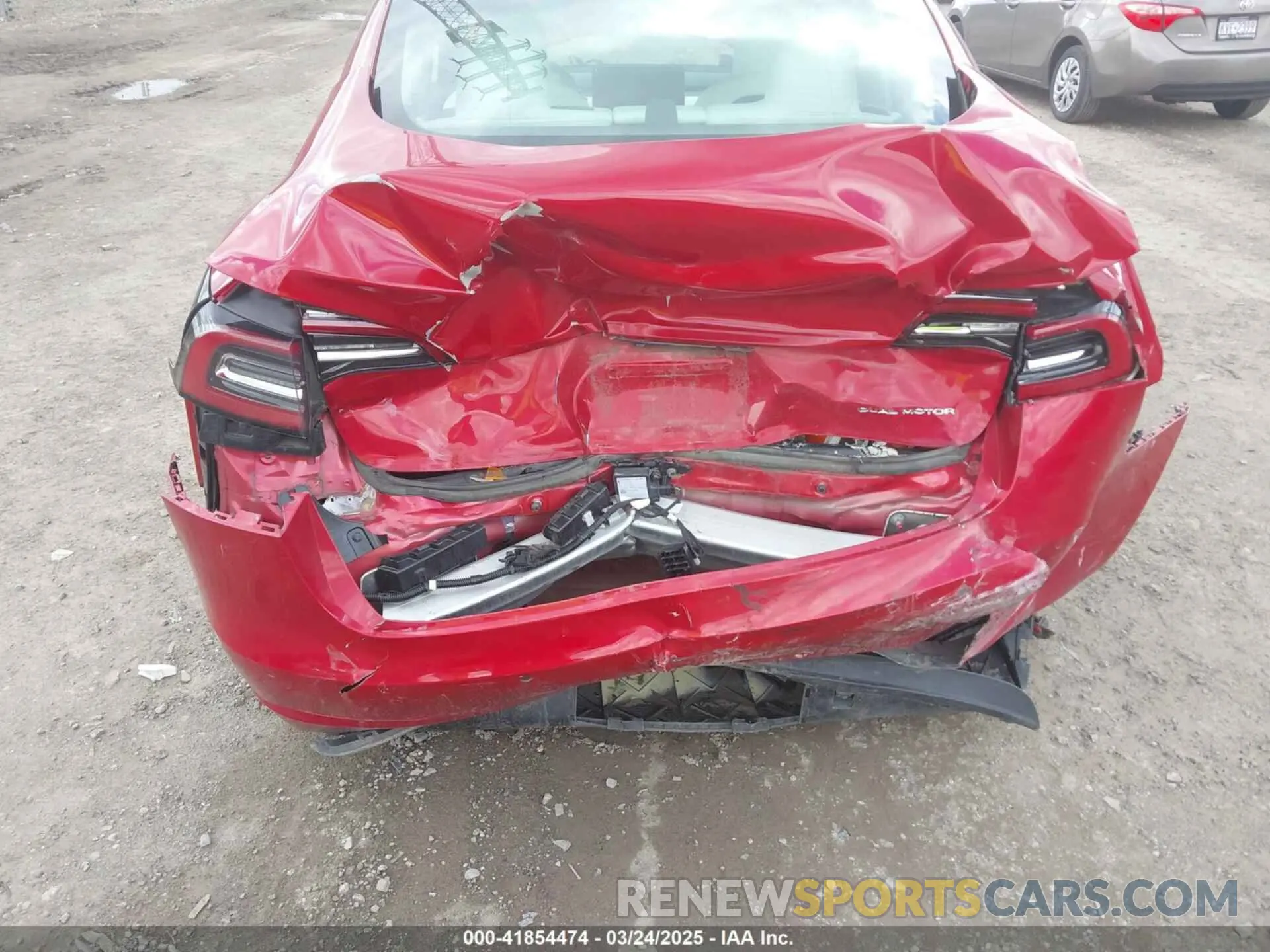 6 fotografías del automóvil dañado 5YJ3E1EB0MF902833 TESLA MODEL 3 2021