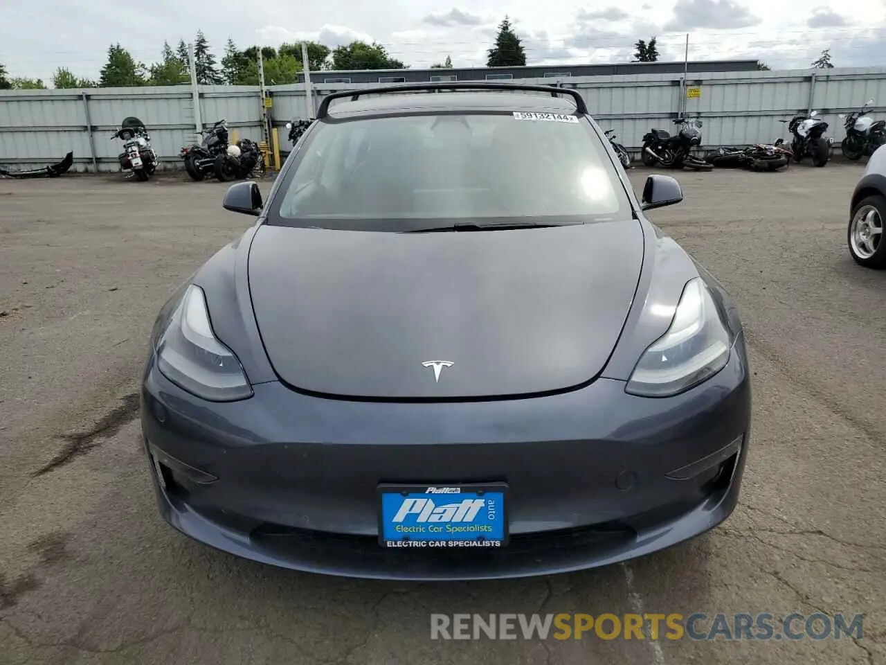5 fotografías del automóvil dañado 5YJ3E1EB0MF936660 TESLA MODEL 3 2021