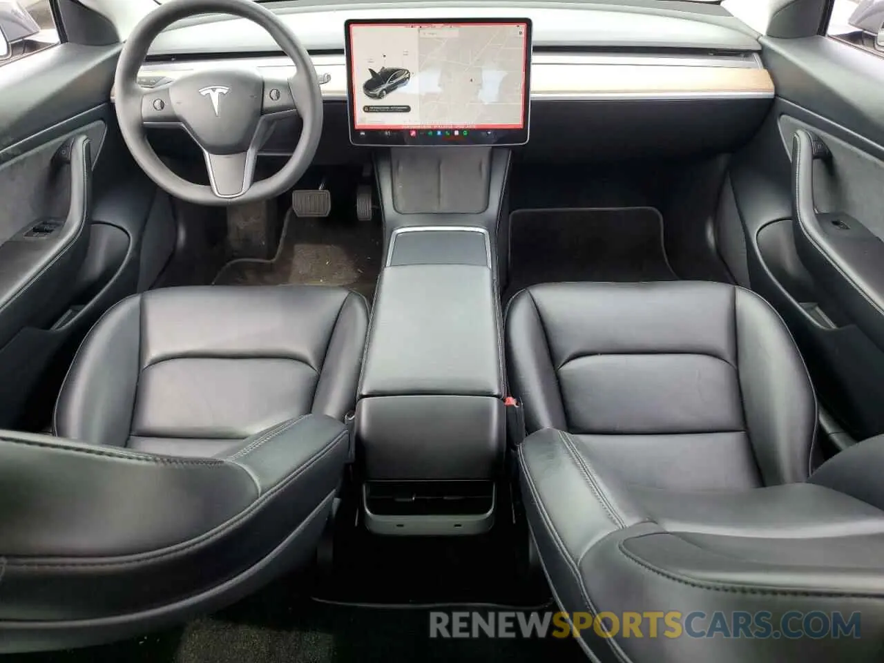 8 fotografías del automóvil dañado 5YJ3E1EB0MF936660 TESLA MODEL 3 2021