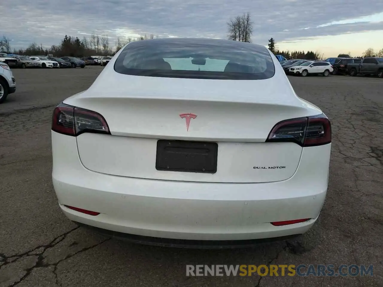 6 fotografías del automóvil dañado 5YJ3E1EB0MF938991 TESLA MODEL 3 2021