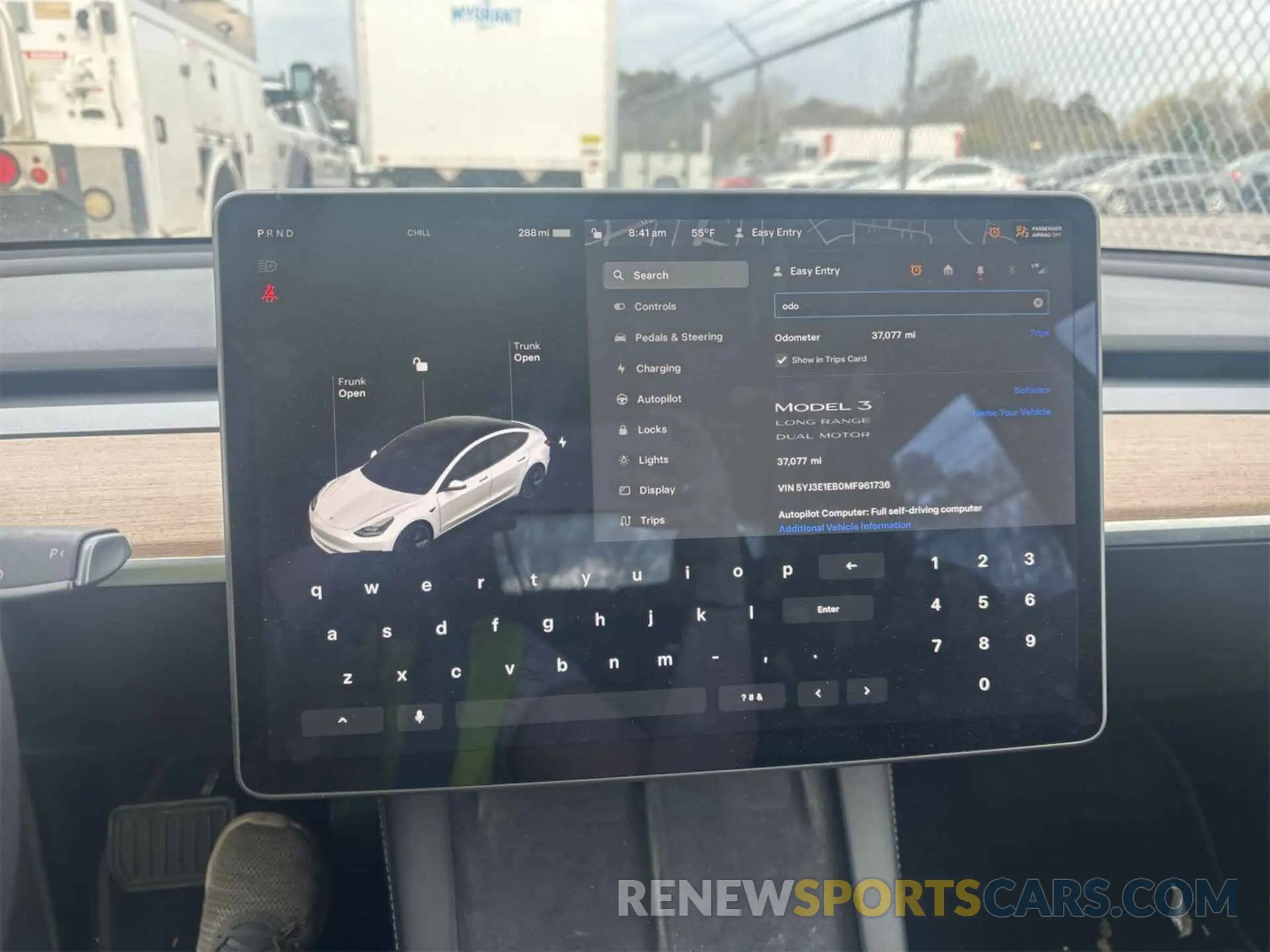 15 fotografías del automóvil dañado 5YJ3E1EB0MF961736 TESLA MODEL 3 2021