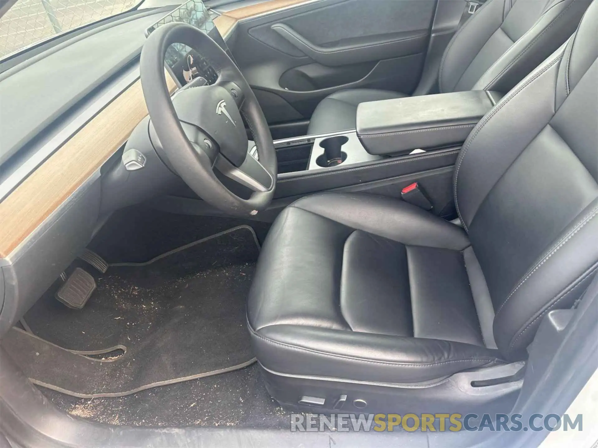 6 fotografías del automóvil dañado 5YJ3E1EB0MF961736 TESLA MODEL 3 2021