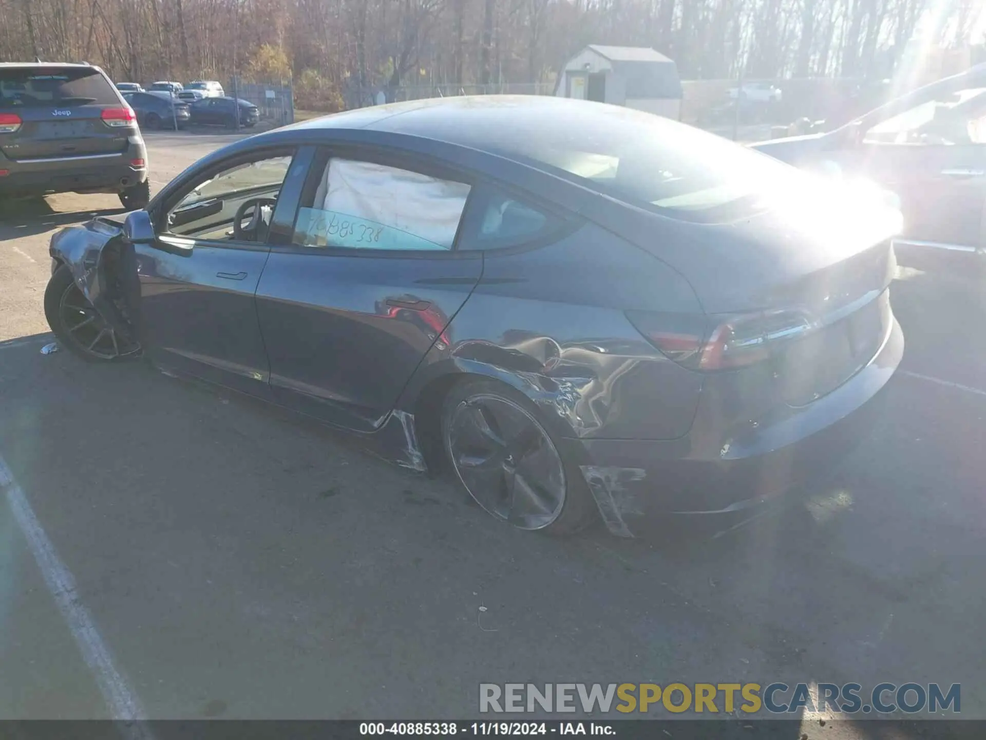 3 fotografías del automóvil dañado 5YJ3E1EB0MF974860 TESLA MODEL 3 2021