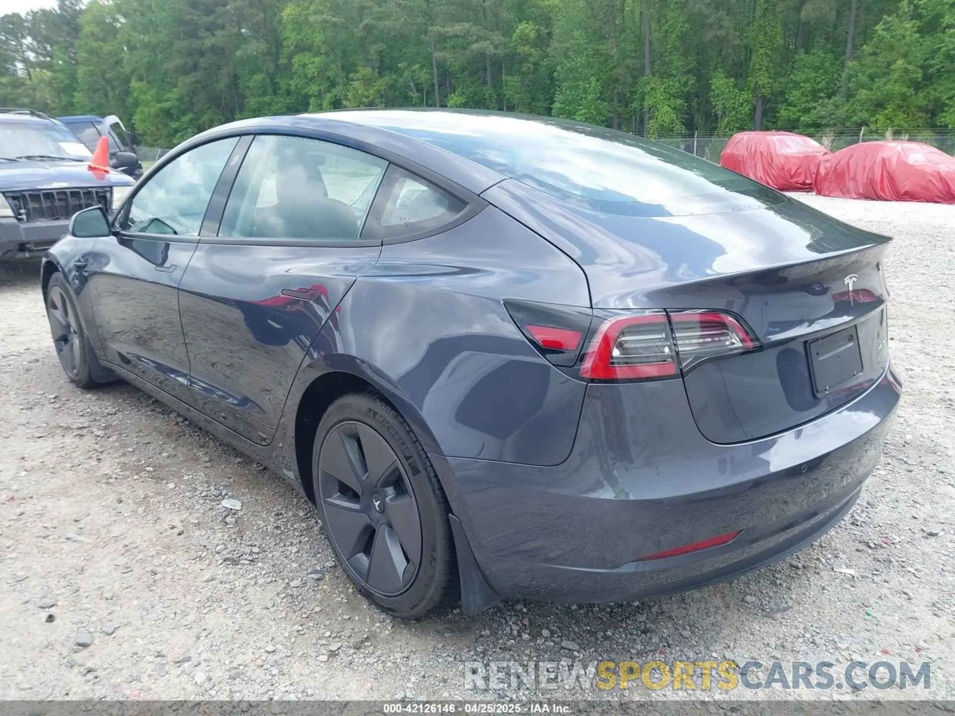 3 fotografías del automóvil dañado 5YJ3E1EB0MF979654 TESLA MODEL 3 2021