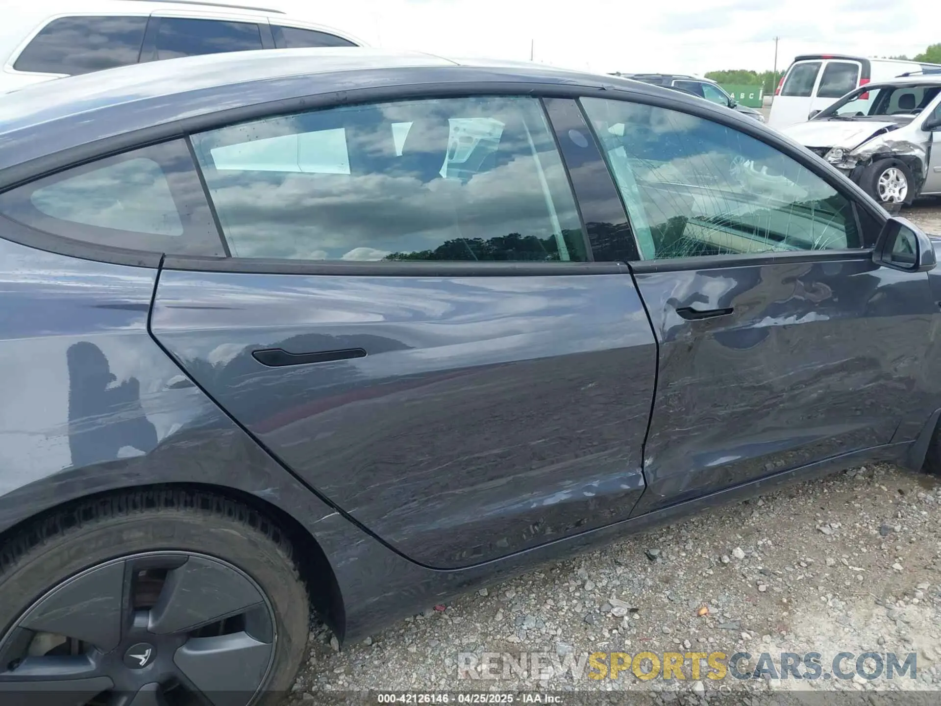 6 fotografías del automóvil dañado 5YJ3E1EB0MF979654 TESLA MODEL 3 2021