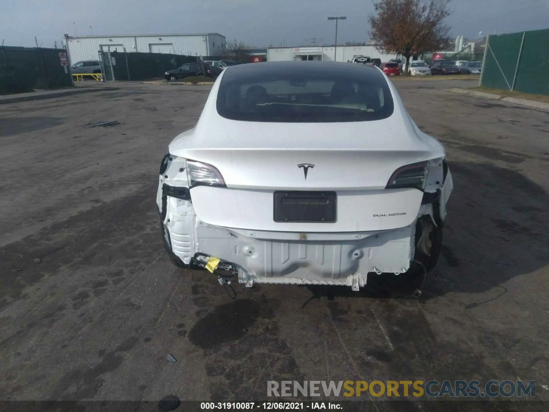 6 fotografías del automóvil dañado 5YJ3E1EB0MF984207 TESLA MODEL 3 2021