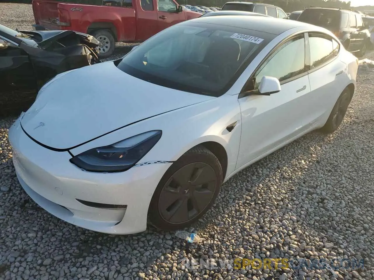 1 fotografías del automóvil dañado 5YJ3E1EB0MF992310 TESLA MODEL 3 2021