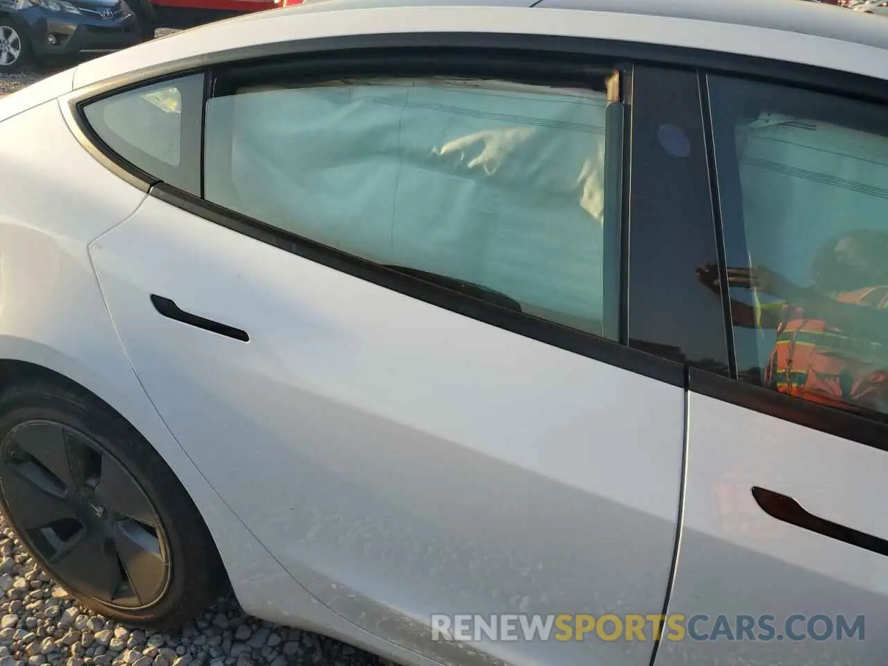 10 fotografías del automóvil dañado 5YJ3E1EB0MF992310 TESLA MODEL 3 2021
