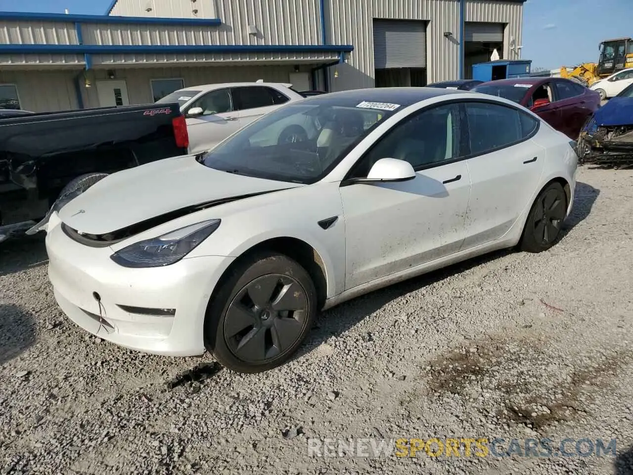 1 fotografías del automóvil dañado 5YJ3E1EB1MF002247 TESLA MODEL 3 2021
