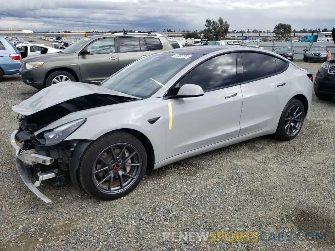1 fotografías del automóvil dañado 5YJ3E1EB1MF024264 TESLA MODEL 3 2021