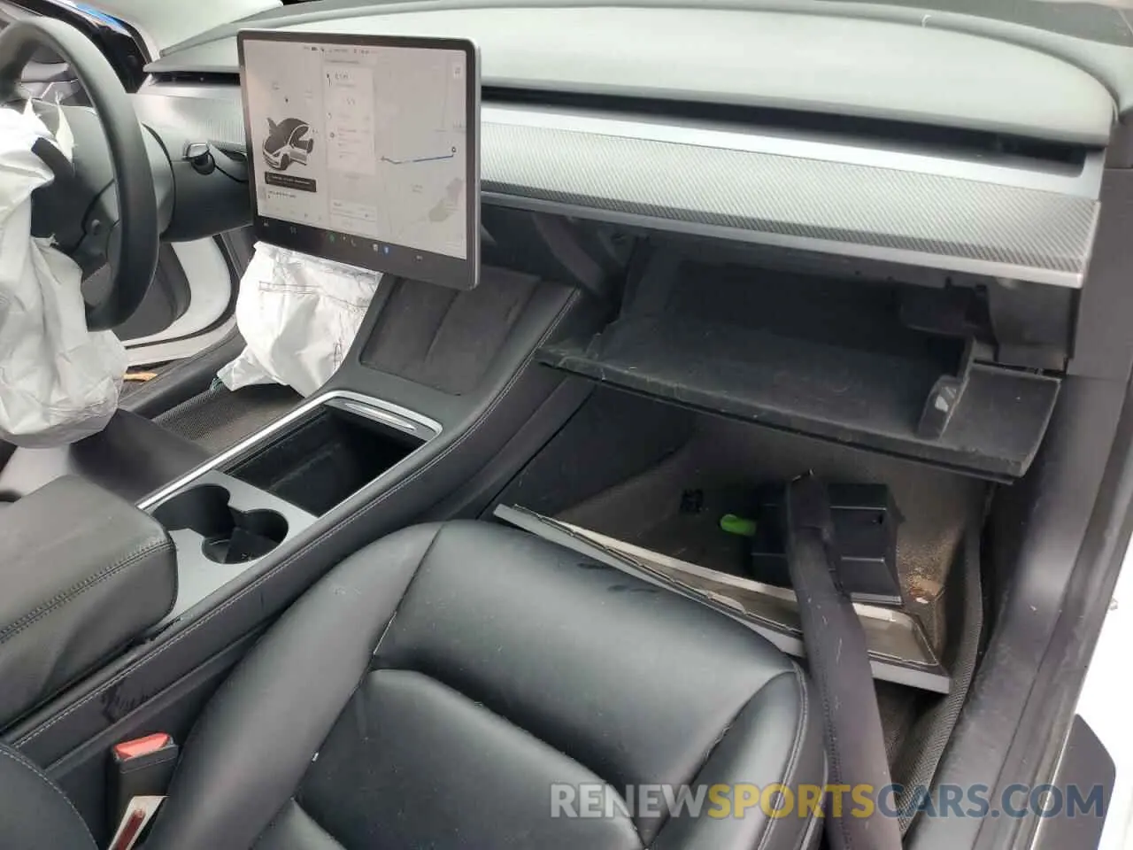 8 fotografías del automóvil dañado 5YJ3E1EB1MF032669 TESLA MODEL 3 2021