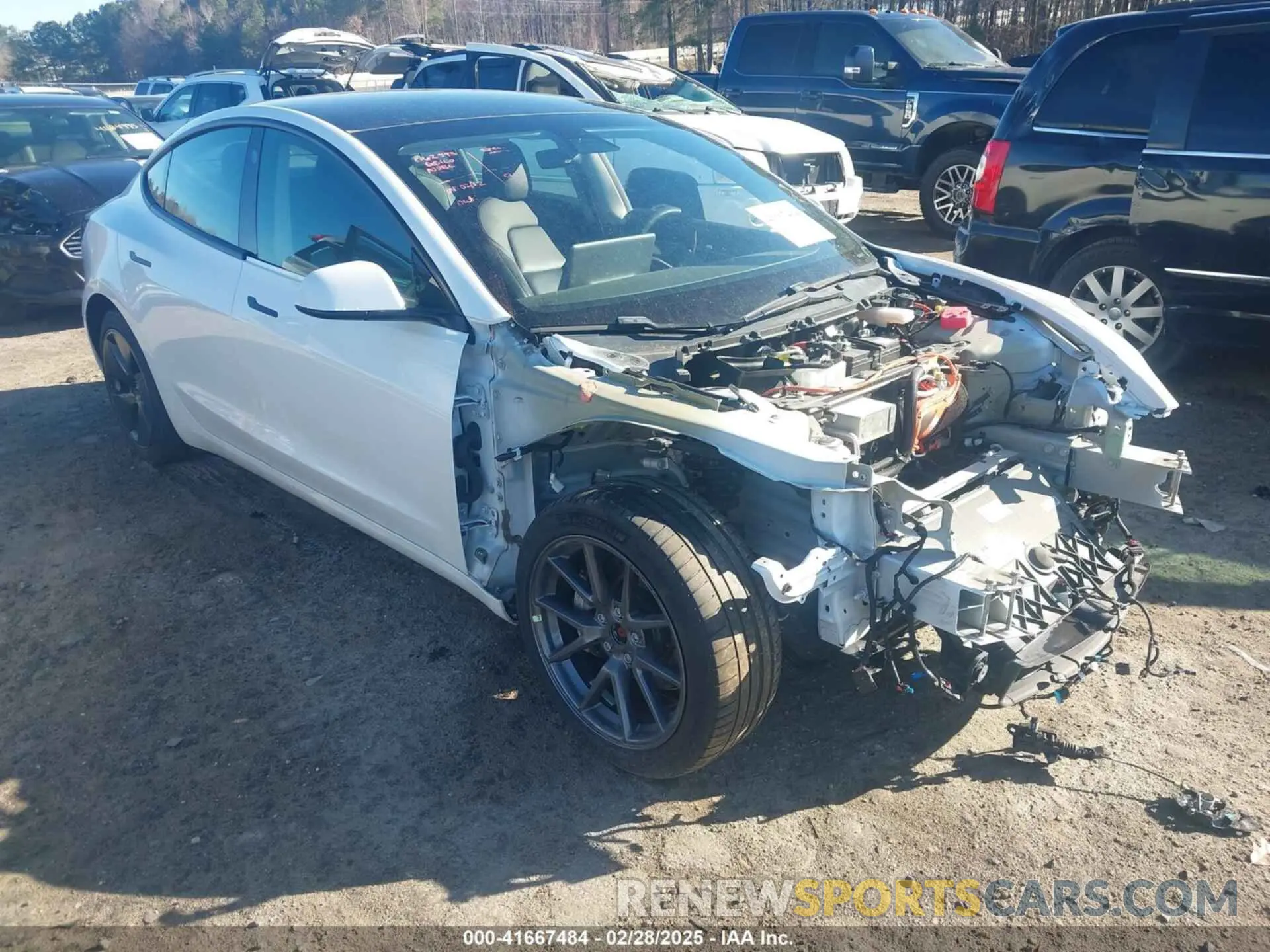 1 fotografías del automóvil dañado 5YJ3E1EB1MF062593 TESLA MODEL 3 2021