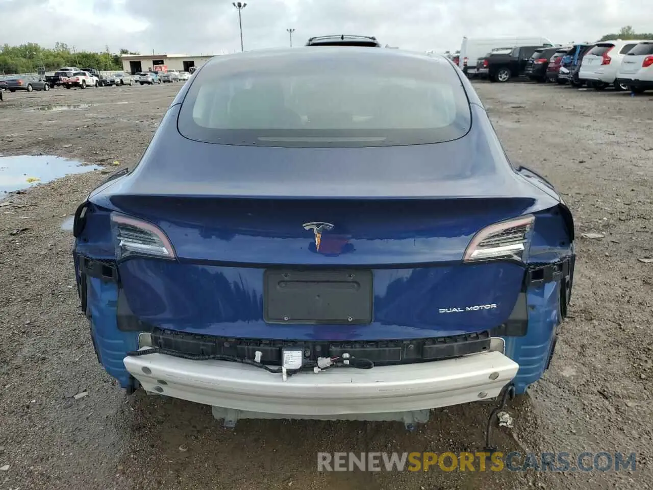6 fotografías del automóvil dañado 5YJ3E1EB1MF063971 TESLA MODEL 3 2021