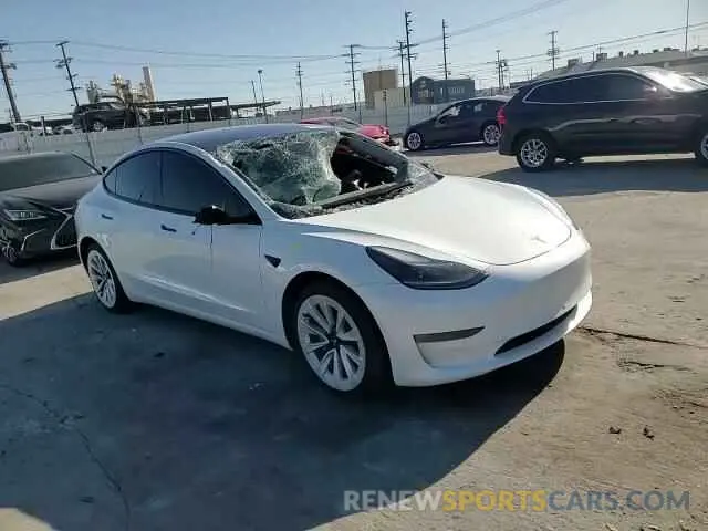 10 fotografías del automóvil dañado 5YJ3E1EB1MF064716 TESLA MODEL 3 2021