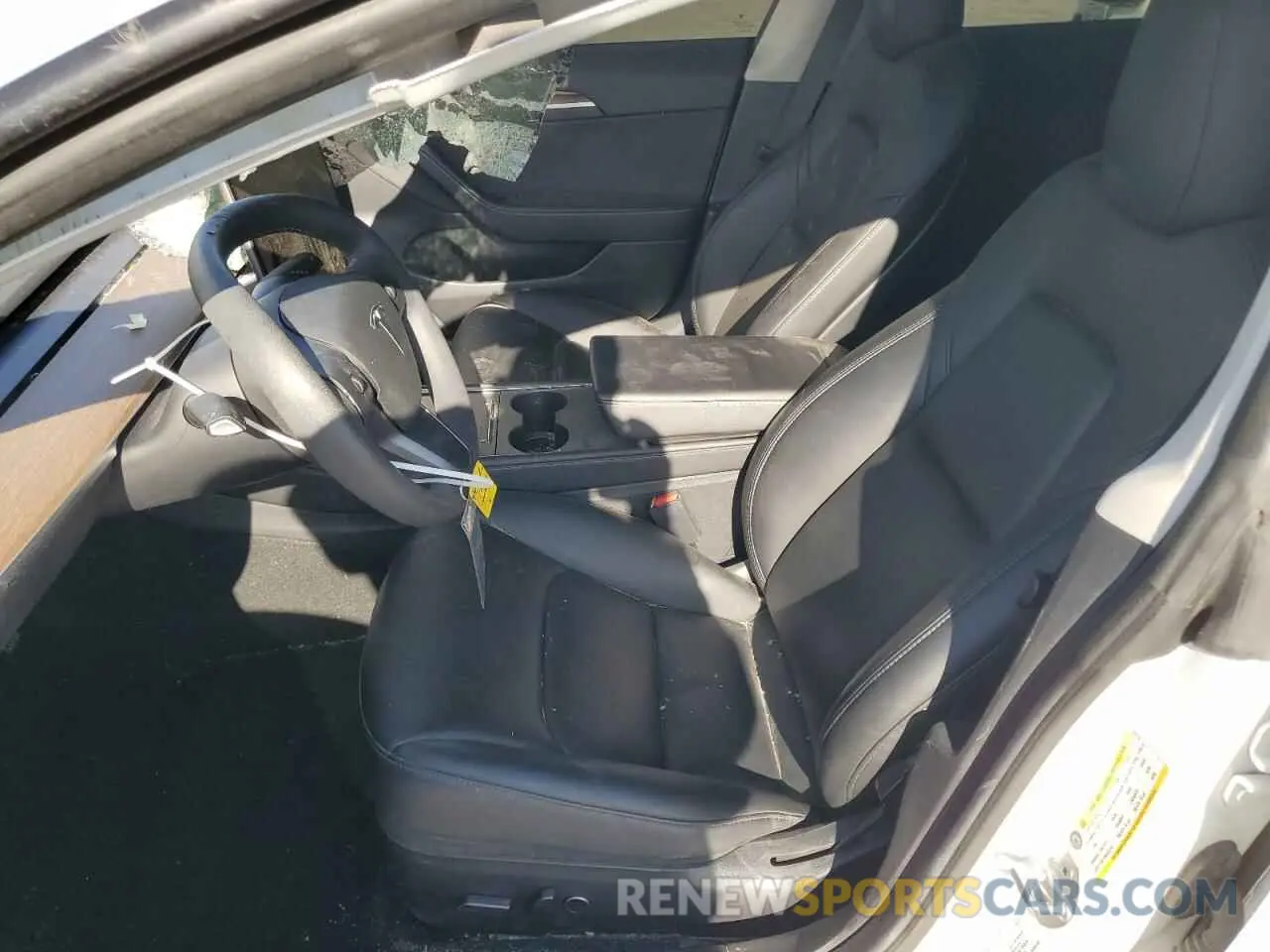 7 fotografías del automóvil dañado 5YJ3E1EB1MF064716 TESLA MODEL 3 2021