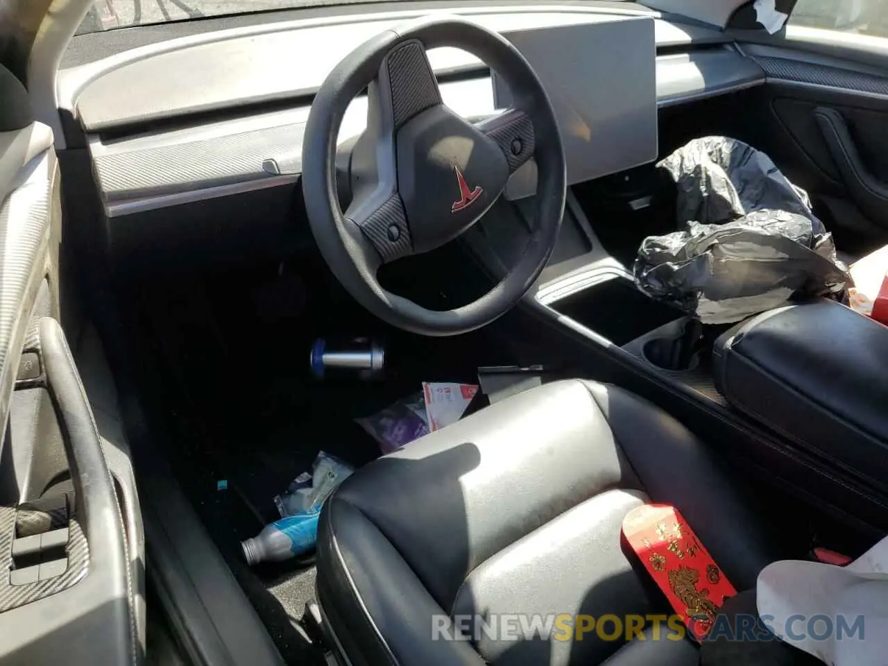 8 fotografías del automóvil dañado 5YJ3E1EB1MF076333 TESLA MODEL 3 2021