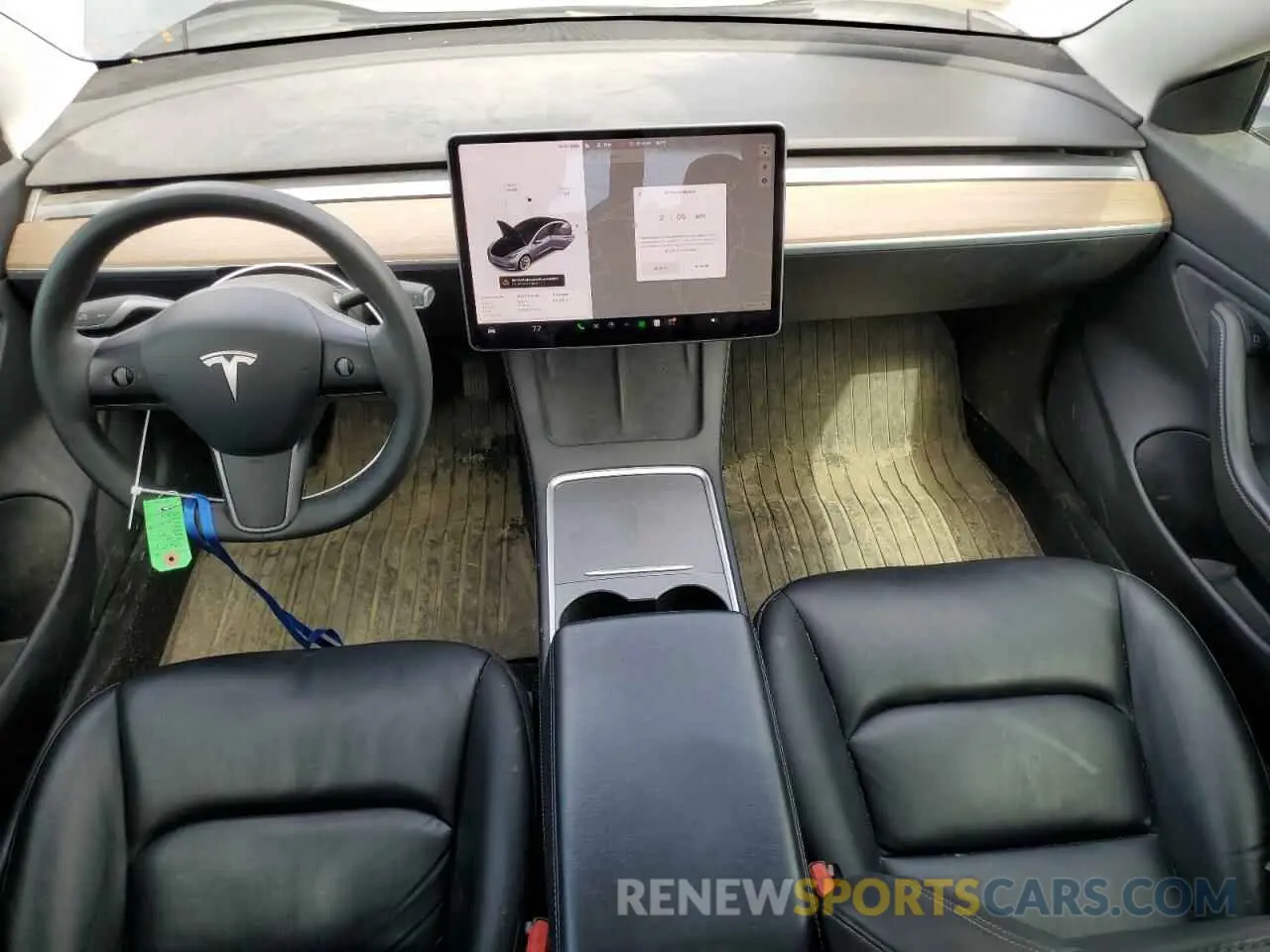 8 fotografías del automóvil dañado 5YJ3E1EB1MF850239 TESLA MODEL 3 2021