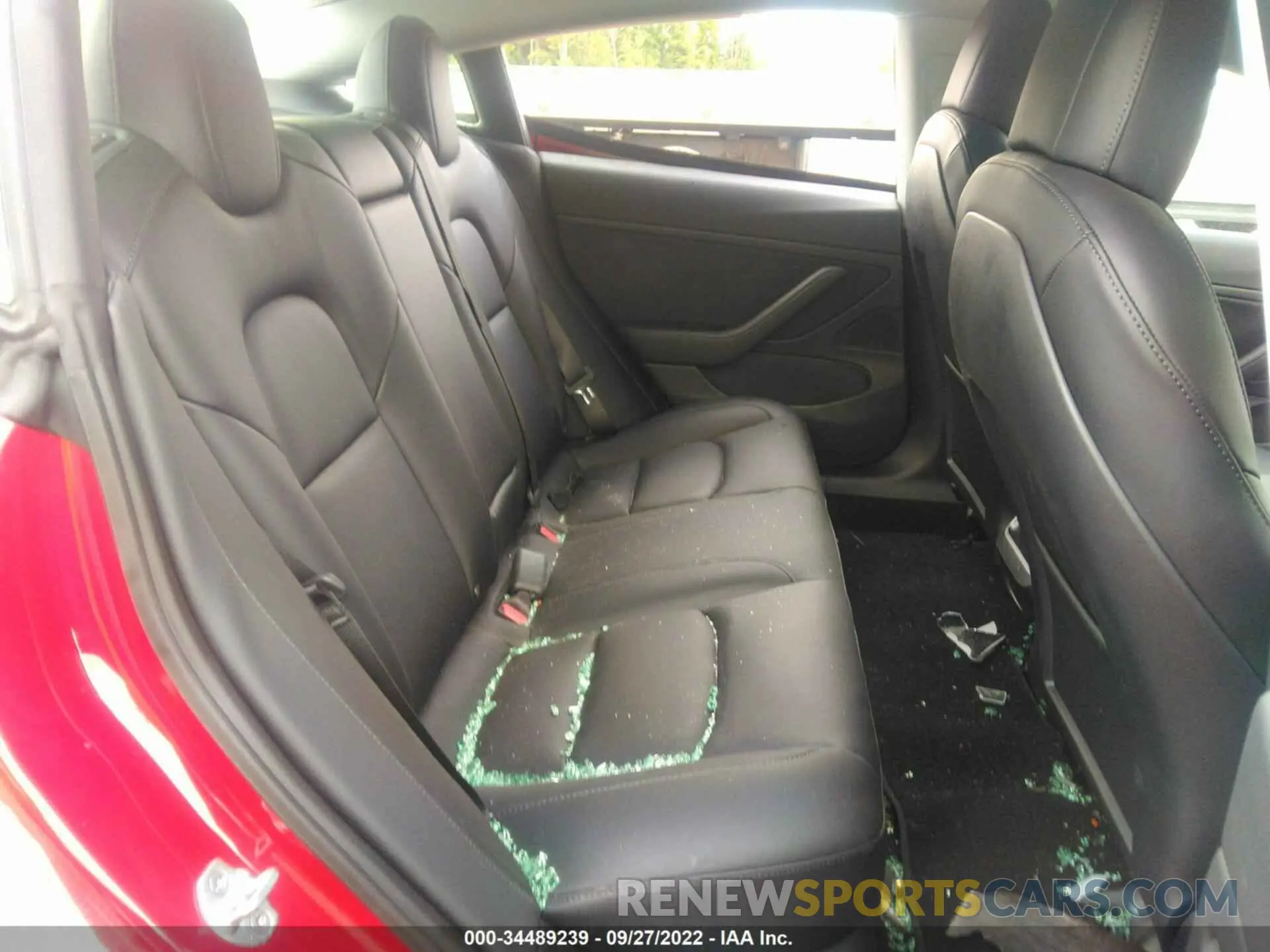 8 fotografías del automóvil dañado 5YJ3E1EB1MF869342 TESLA MODEL 3 2021