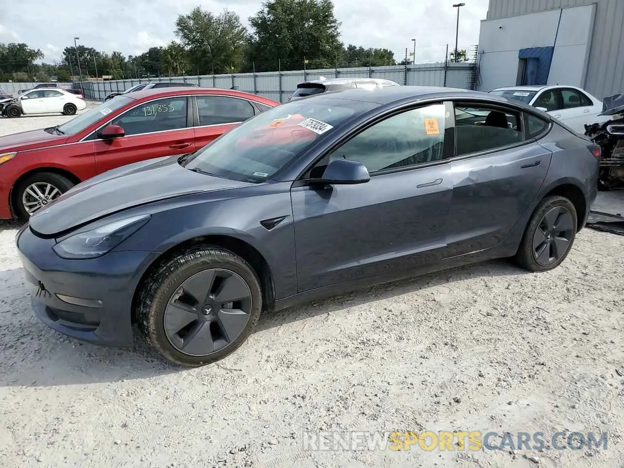 1 fotografías del automóvil dañado 5YJ3E1EB1MF869423 TESLA MODEL 3 2021