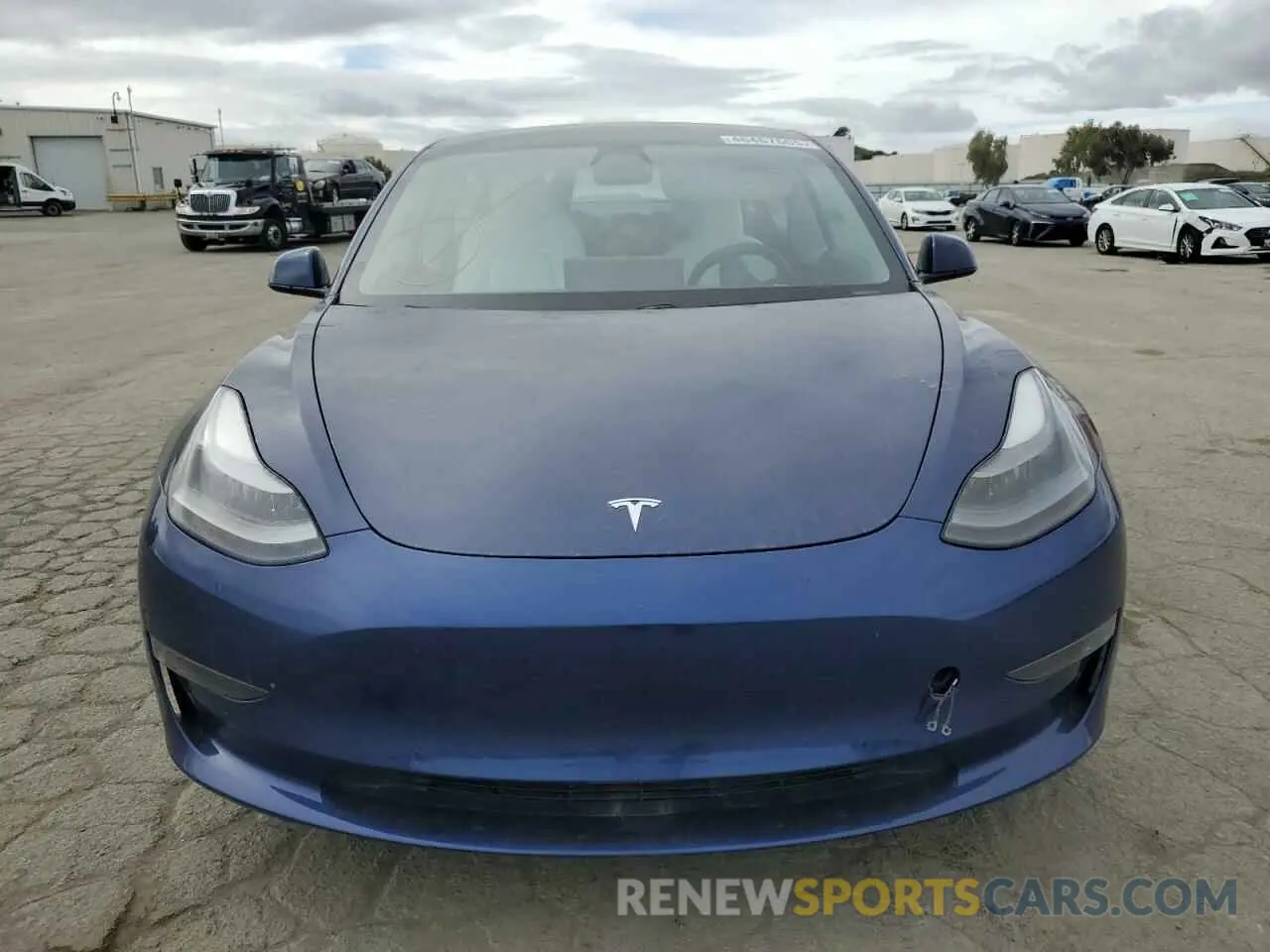 5 fotografías del automóvil dañado 5YJ3E1EB1MF877599 TESLA MODEL 3 2021