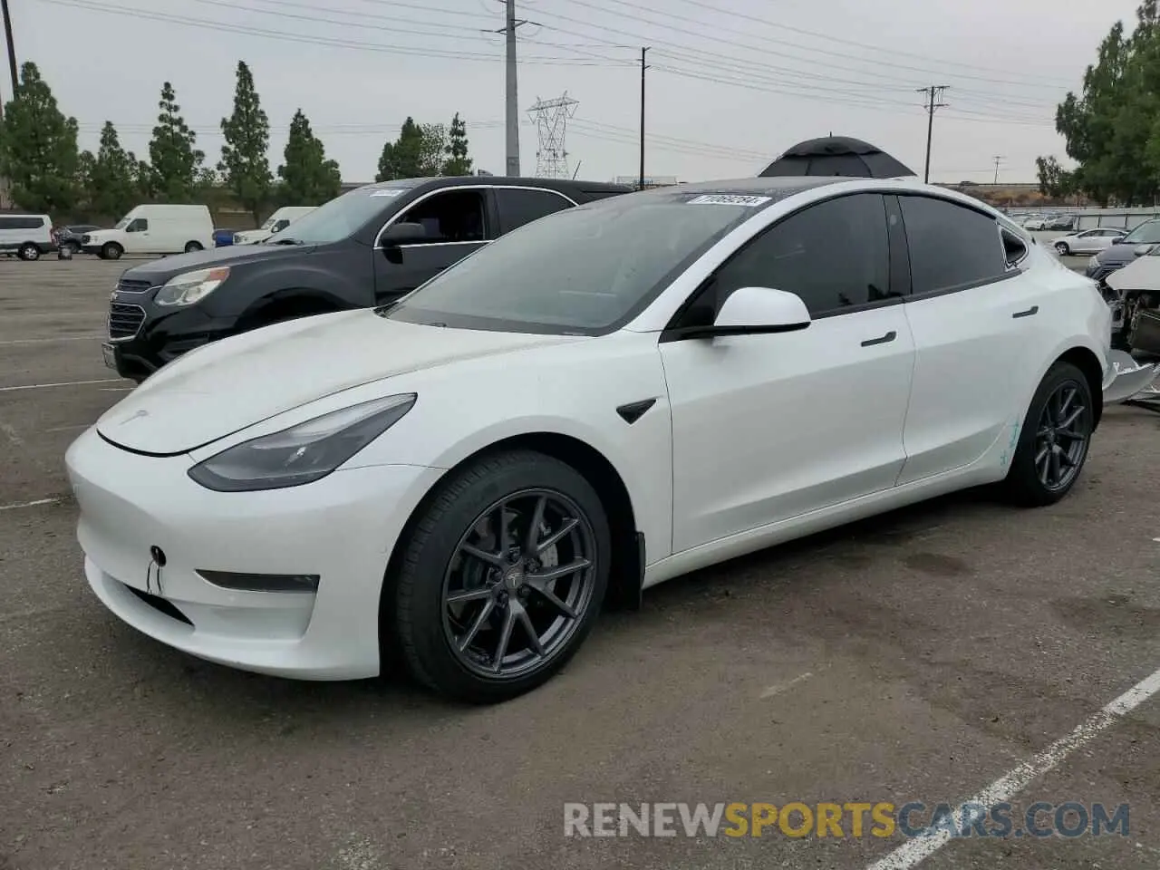 1 fotografías del automóvil dañado 5YJ3E1EB1MF928471 TESLA MODEL 3 2021