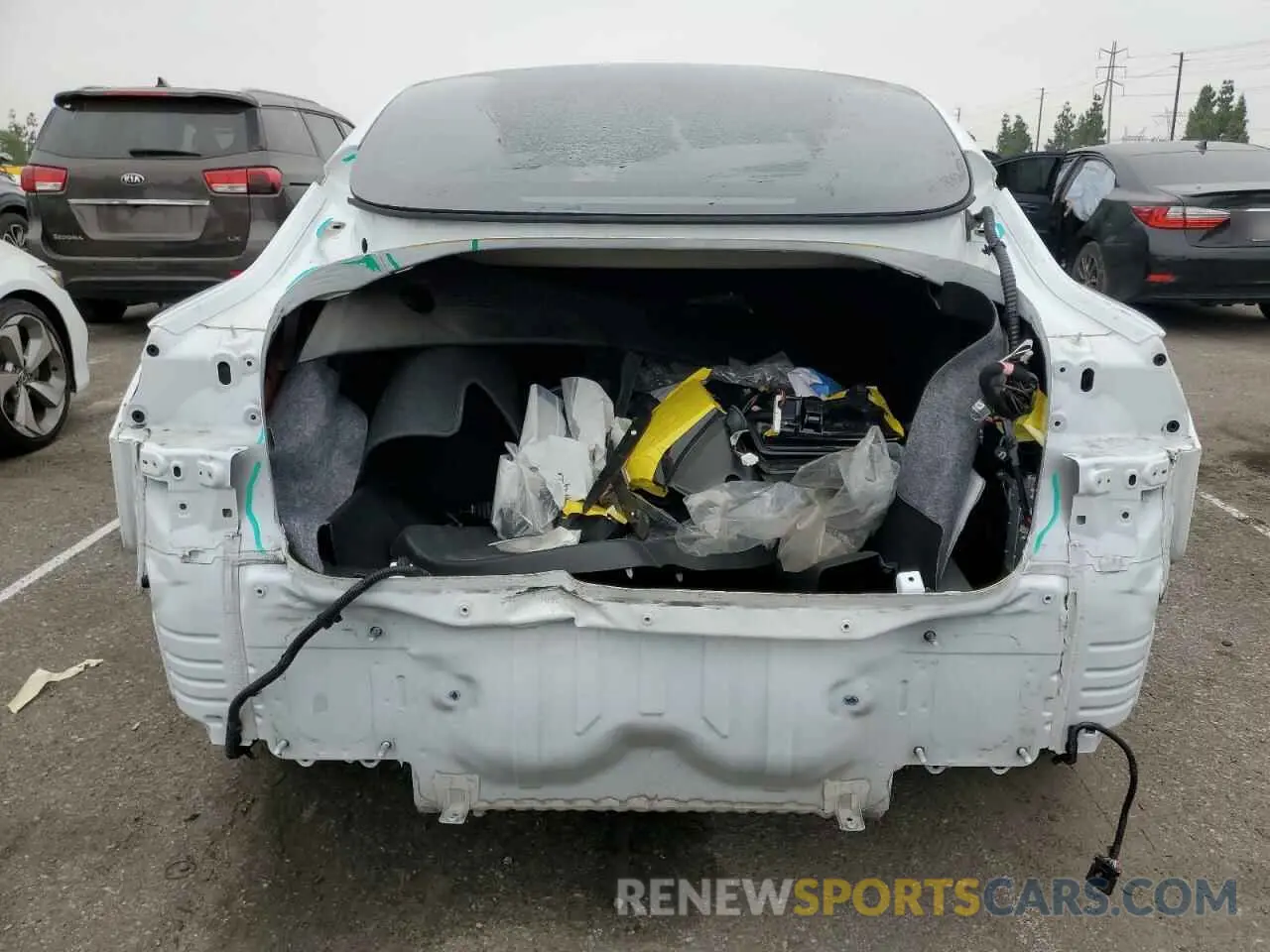 6 fotografías del automóvil dañado 5YJ3E1EB1MF928471 TESLA MODEL 3 2021