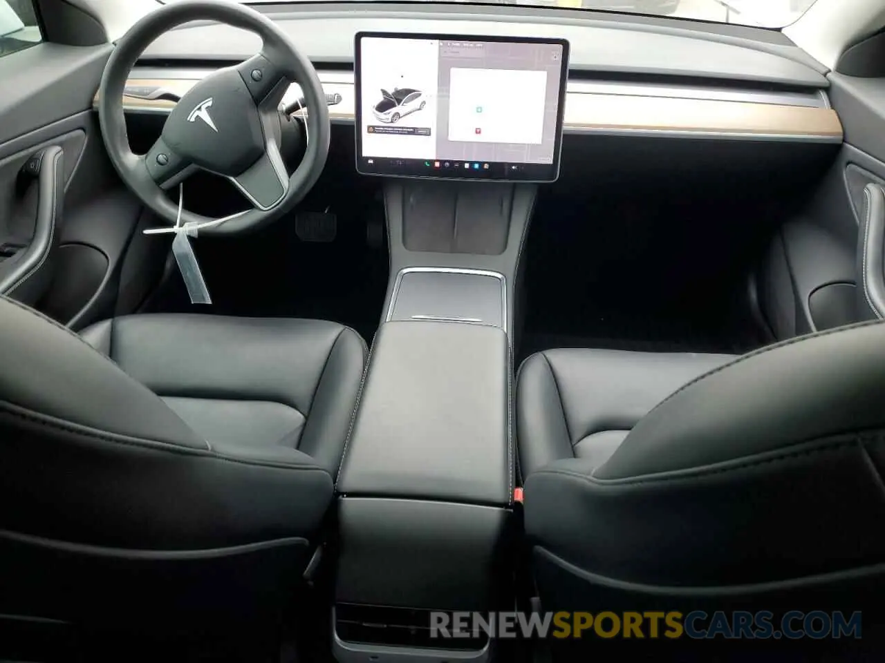 8 fotografías del automóvil dañado 5YJ3E1EB1MF928471 TESLA MODEL 3 2021