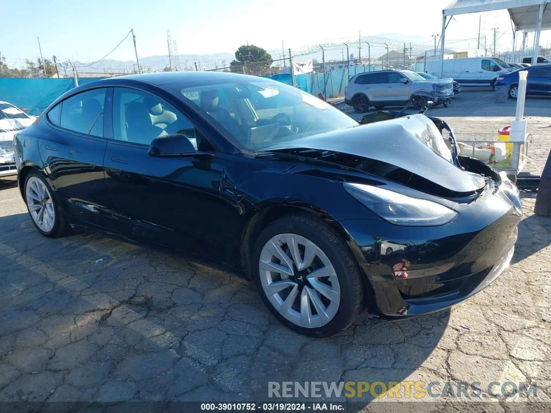 1 fotografías del automóvil dañado 5YJ3E1EB1MF936599 TESLA MODEL 3 2021