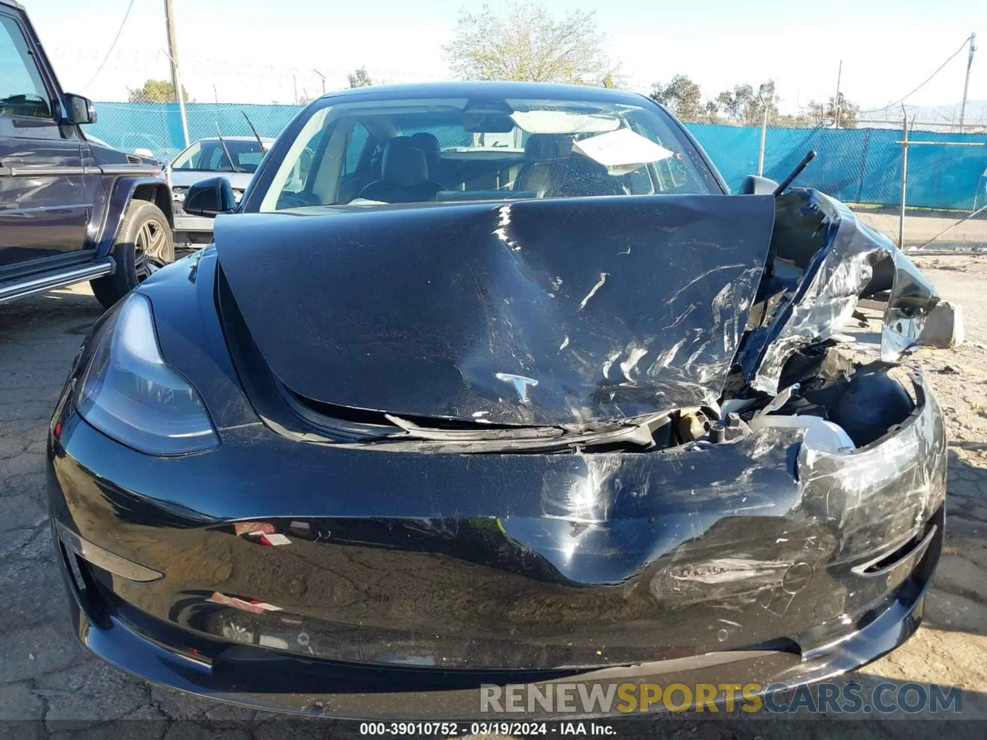 12 fotografías del automóvil dañado 5YJ3E1EB1MF936599 TESLA MODEL 3 2021