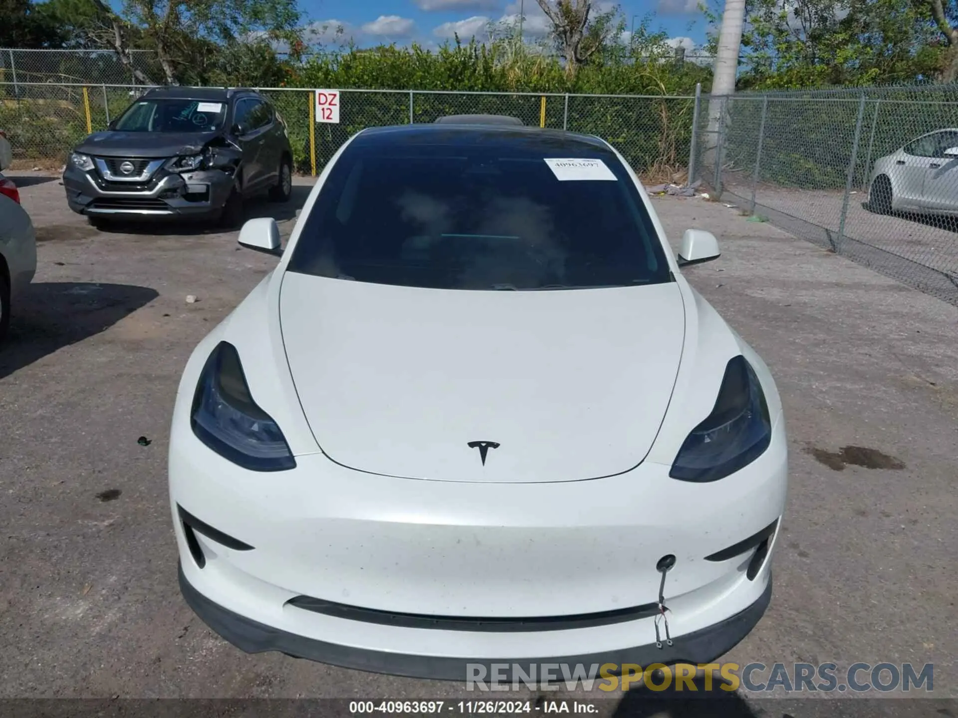 12 fotografías del automóvil dañado 5YJ3E1EB1MF978982 TESLA MODEL 3 2021