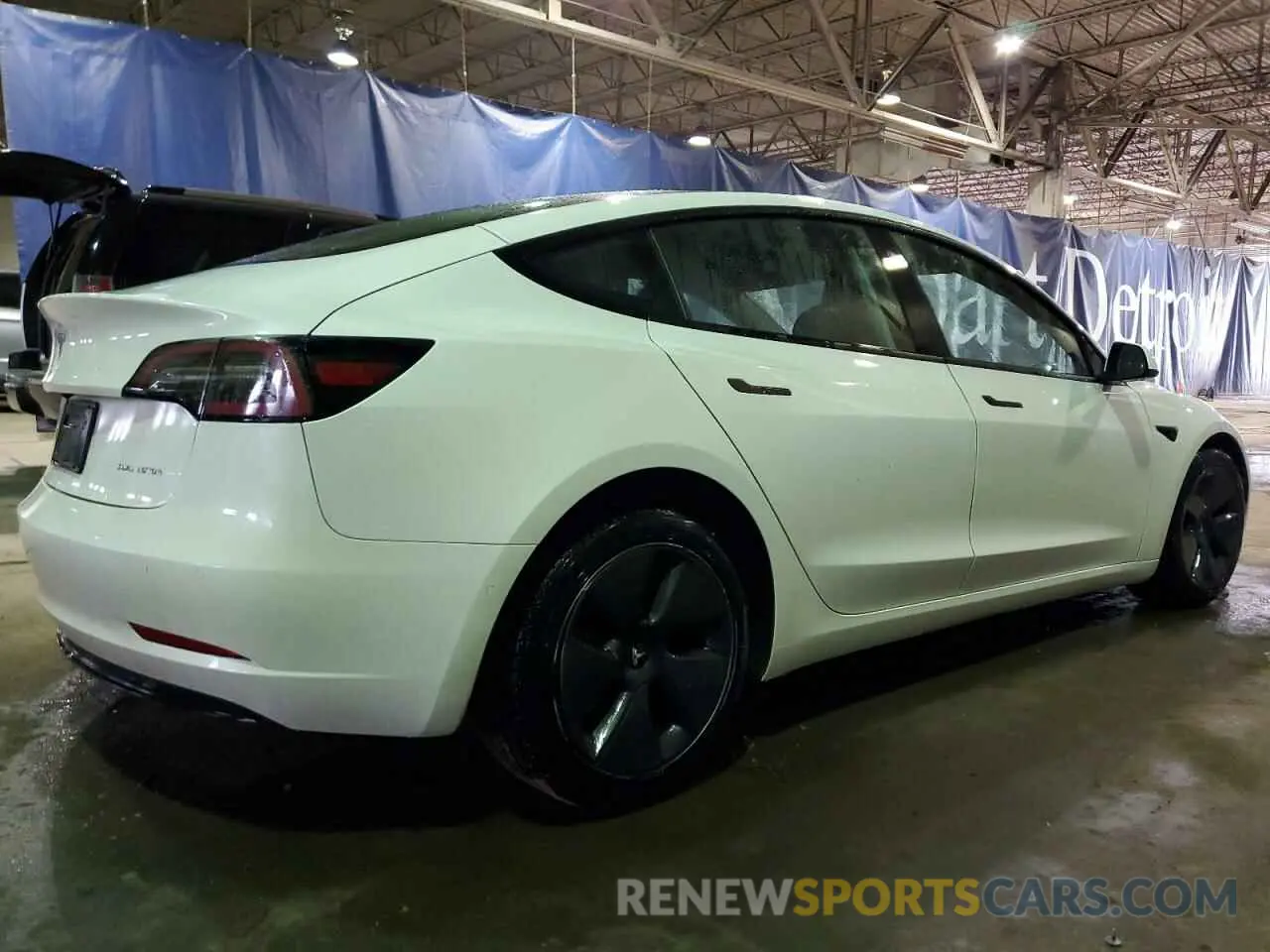 3 fotografías del automóvil dañado 5YJ3E1EB1MF979324 TESLA MODEL 3 2021