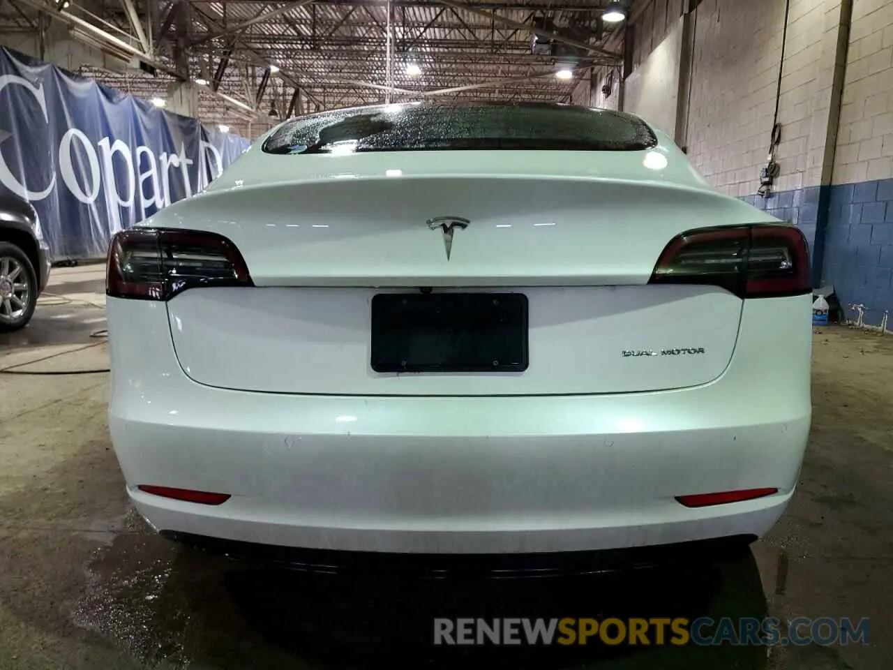 6 fotografías del automóvil dañado 5YJ3E1EB1MF979324 TESLA MODEL 3 2021