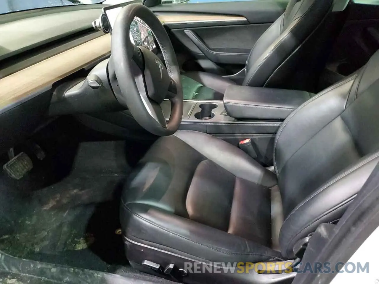 7 fotografías del automóvil dañado 5YJ3E1EB1MF979324 TESLA MODEL 3 2021