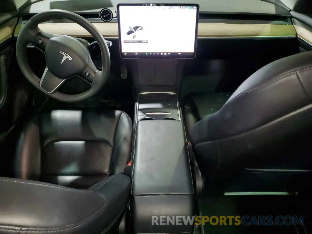 8 fotografías del automóvil dañado 5YJ3E1EB1MF979324 TESLA MODEL 3 2021