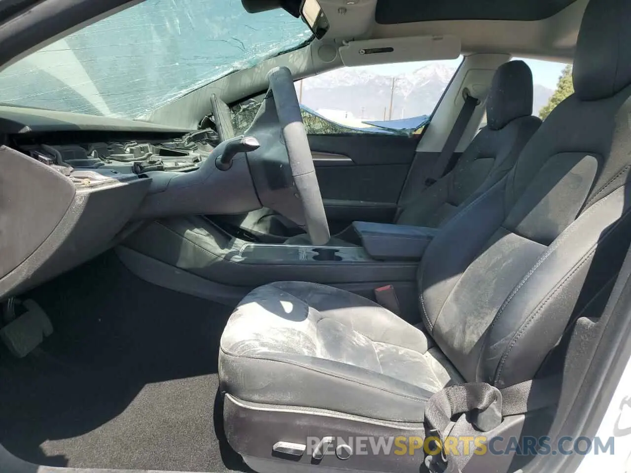 7 fotografías del automóvil dañado 5YJ3E1EB2MF007067 TESLA MODEL 3 2021