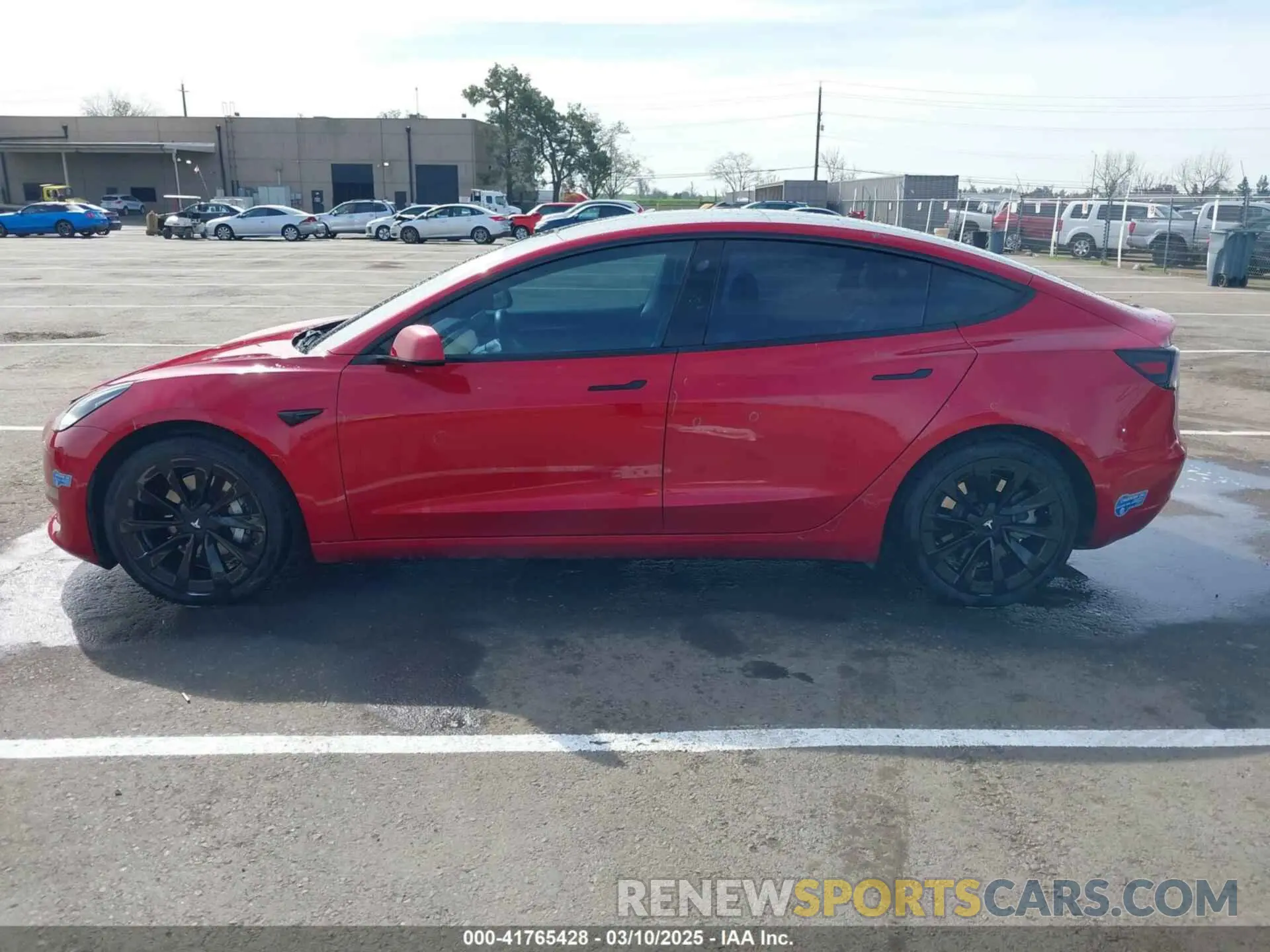 14 fotografías del automóvil dañado 5YJ3E1EB2MF015279 TESLA MODEL 3 2021