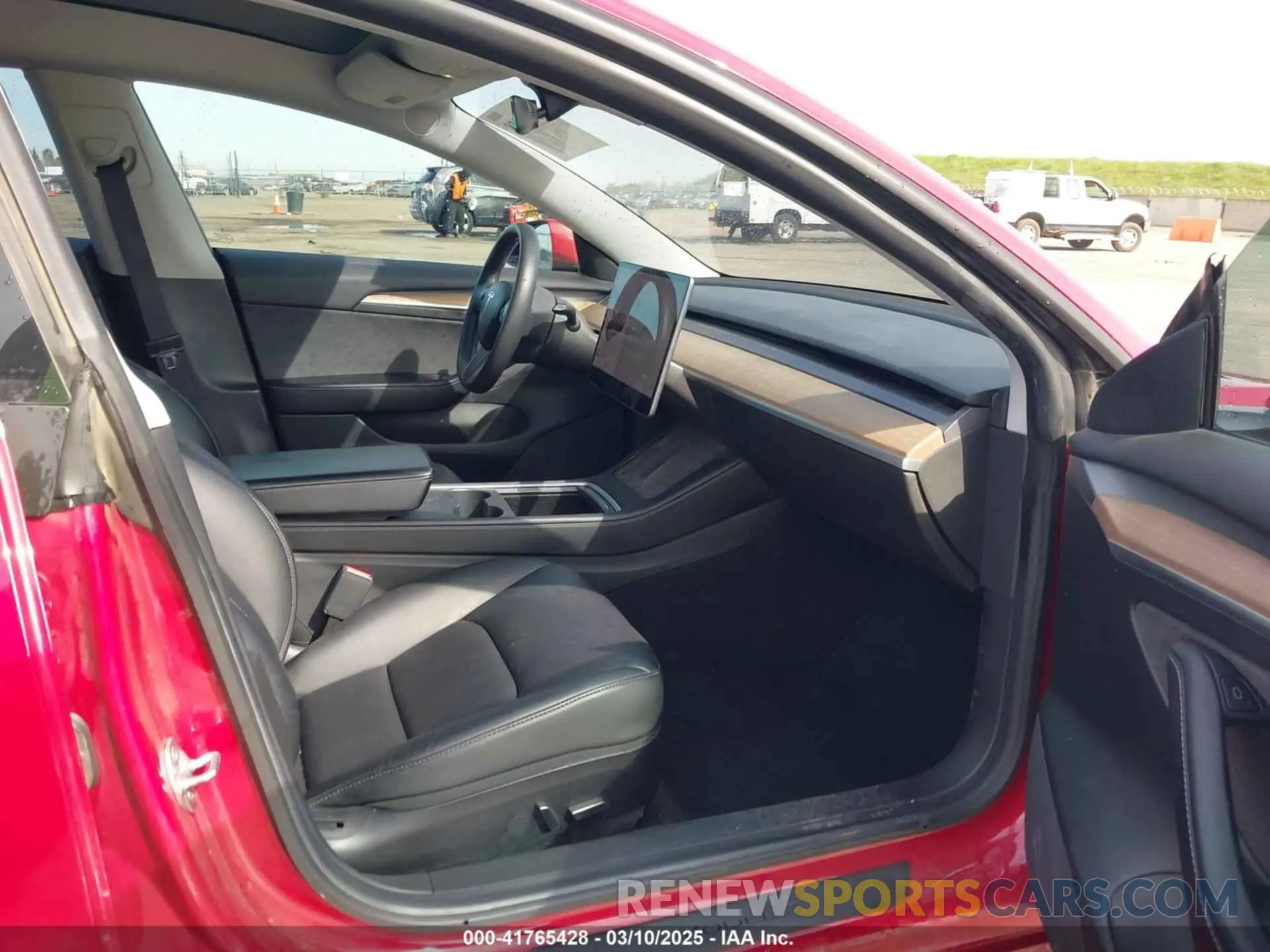 5 fotografías del automóvil dañado 5YJ3E1EB2MF015279 TESLA MODEL 3 2021