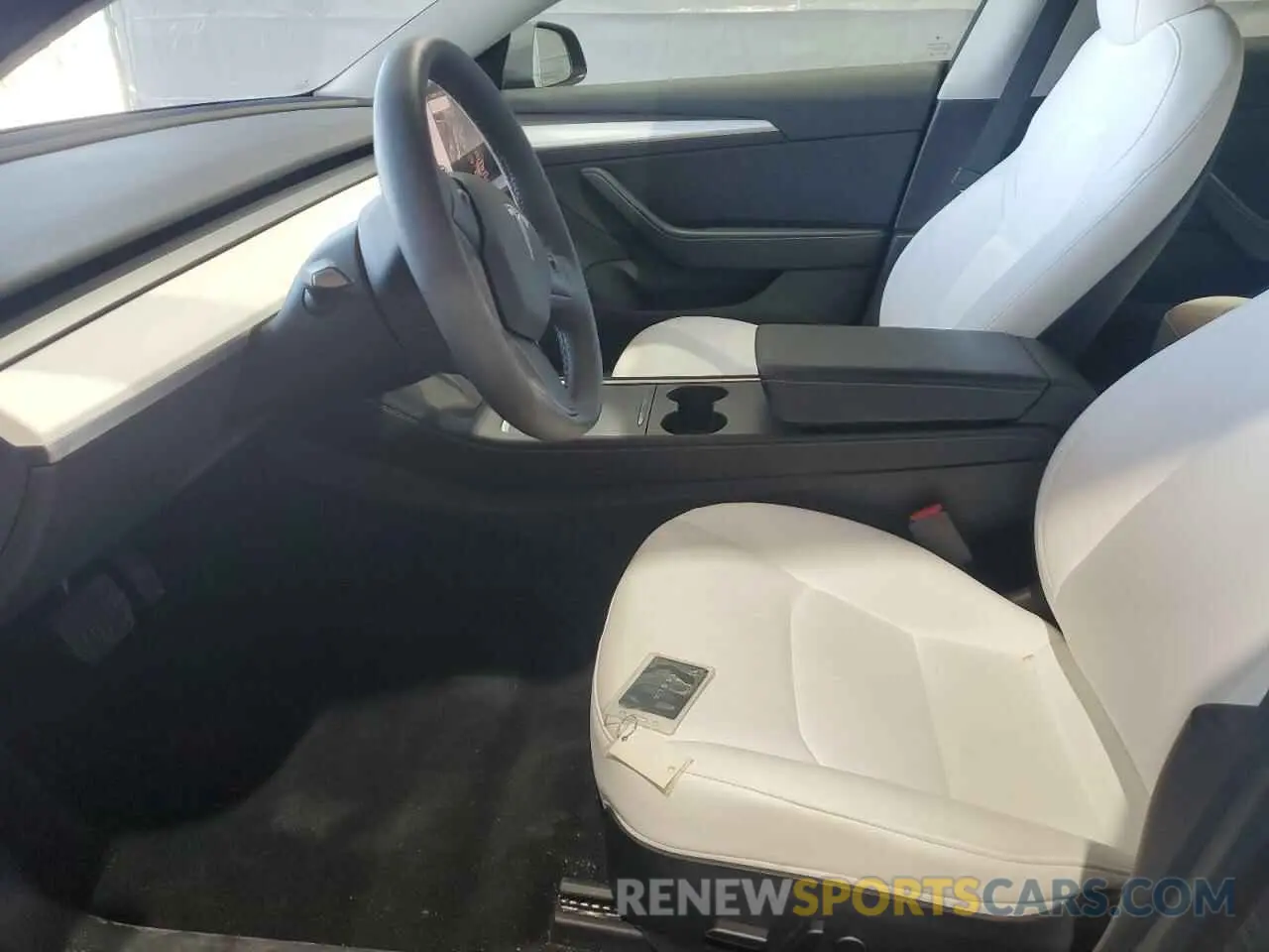 7 fotografías del automóvil dañado 5YJ3E1EB2MF036486 TESLA MODEL 3 2021