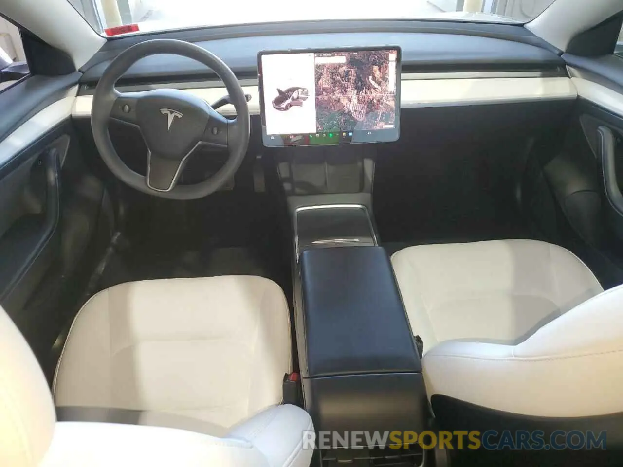 8 fotografías del automóvil dañado 5YJ3E1EB2MF036486 TESLA MODEL 3 2021