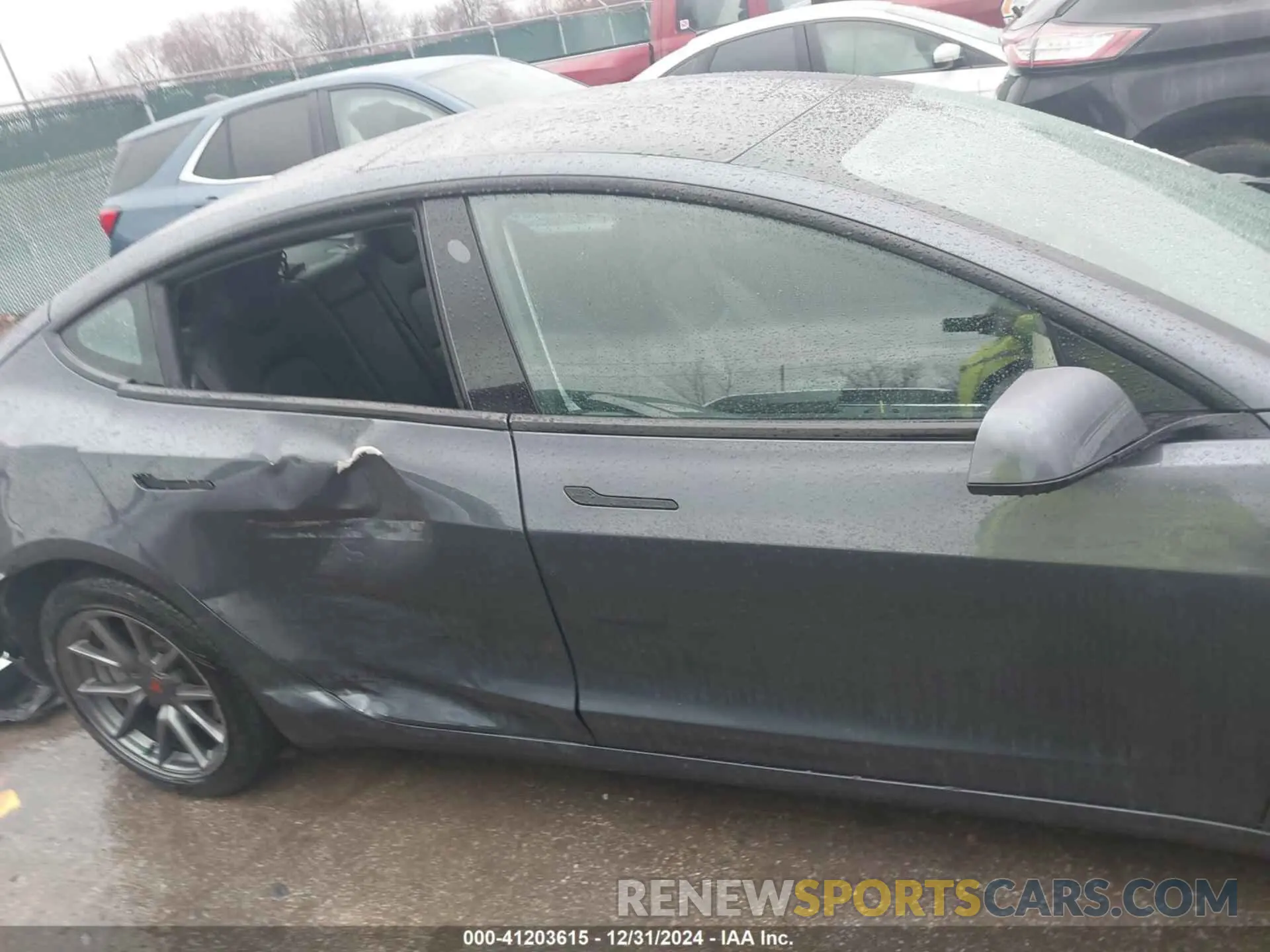 13 fotografías del automóvil dañado 5YJ3E1EB2MF037167 TESLA MODEL 3 2021