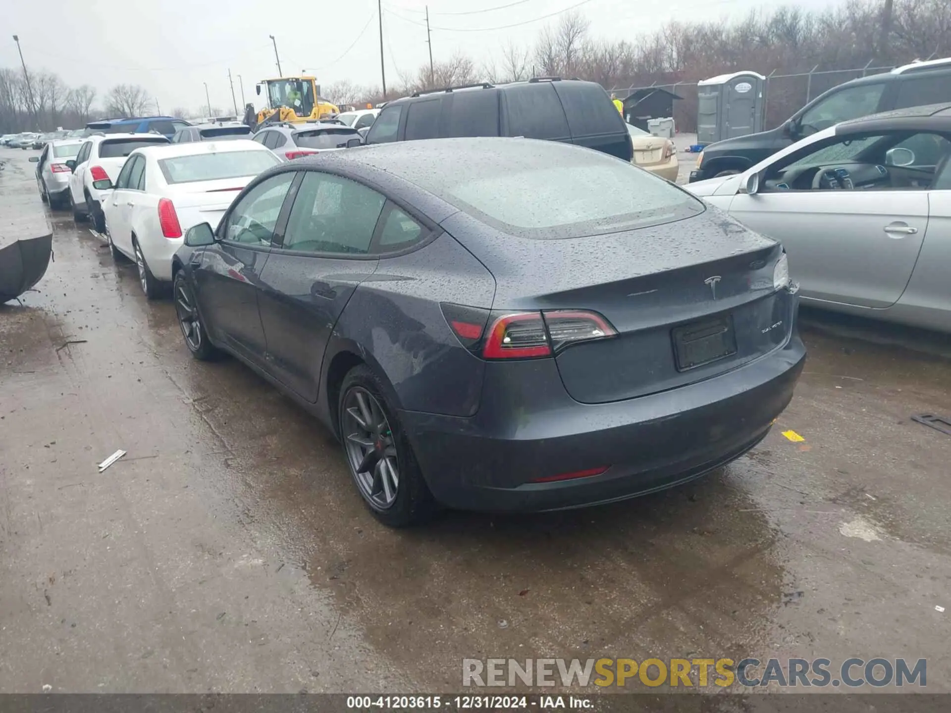 3 fotografías del automóvil dañado 5YJ3E1EB2MF037167 TESLA MODEL 3 2021
