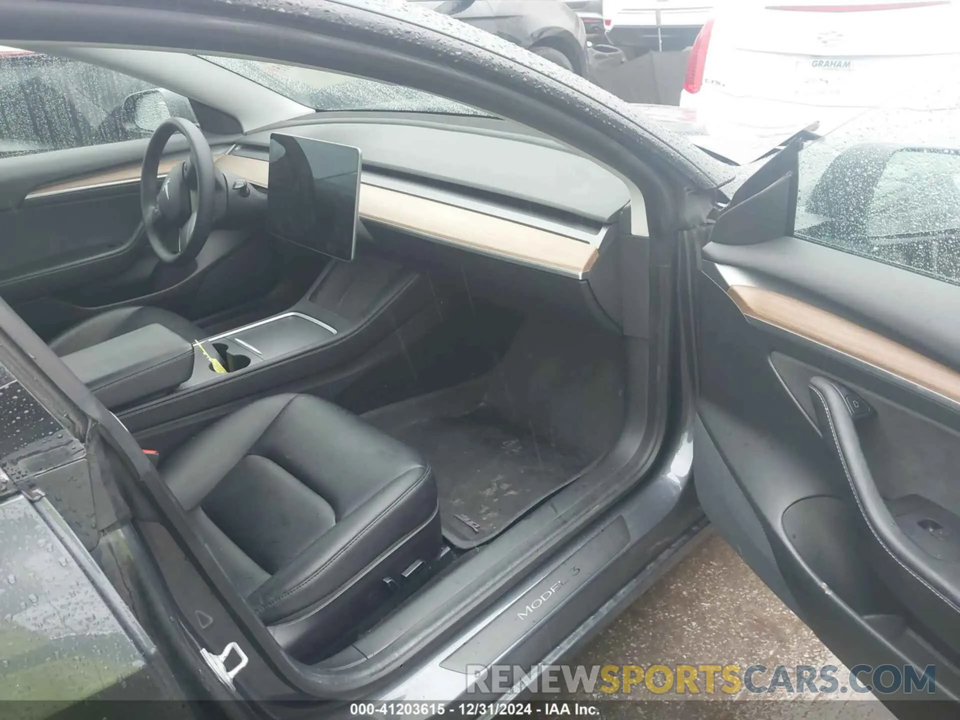 5 fotografías del automóvil dañado 5YJ3E1EB2MF037167 TESLA MODEL 3 2021