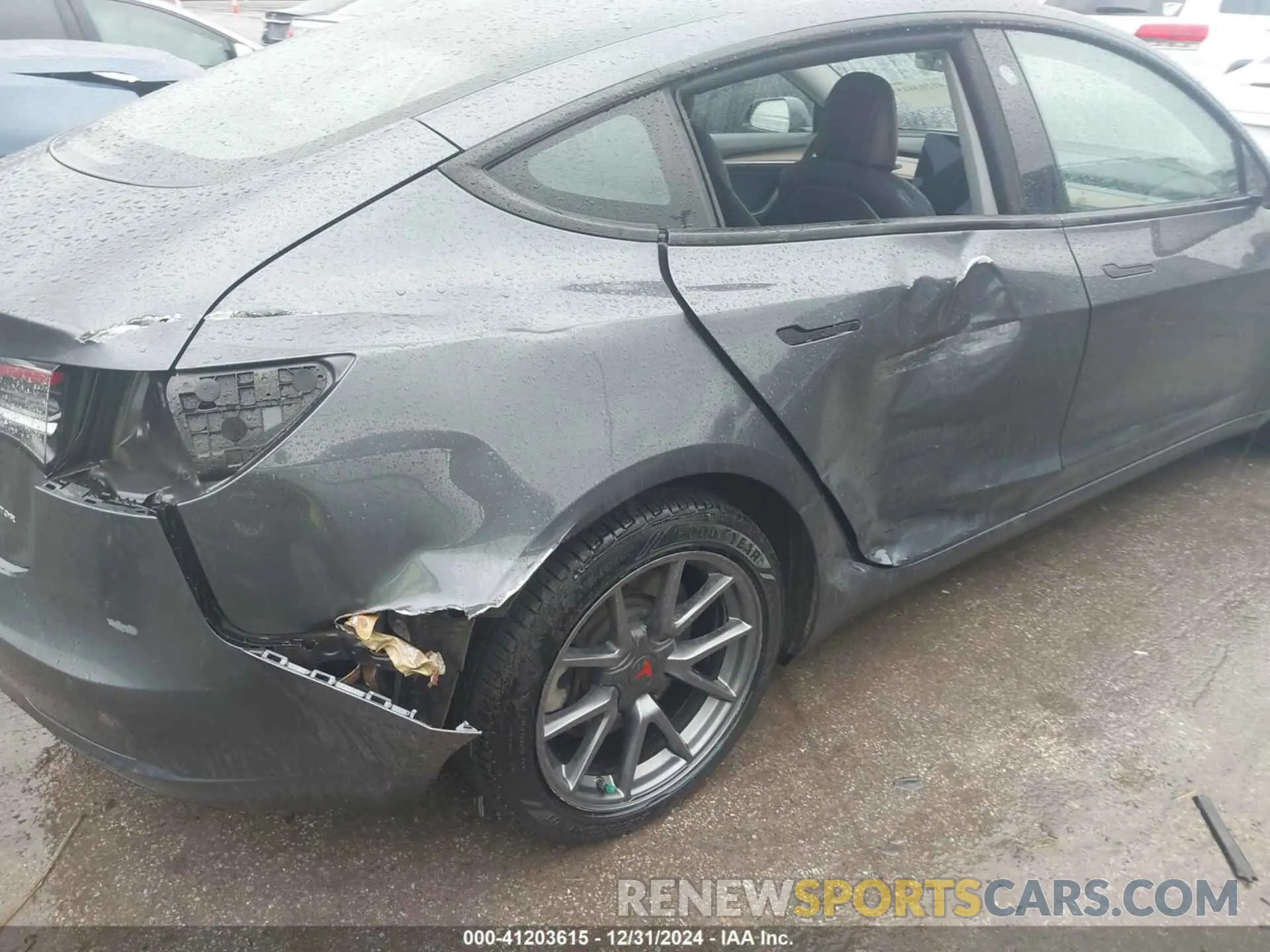 6 fotografías del automóvil dañado 5YJ3E1EB2MF037167 TESLA MODEL 3 2021