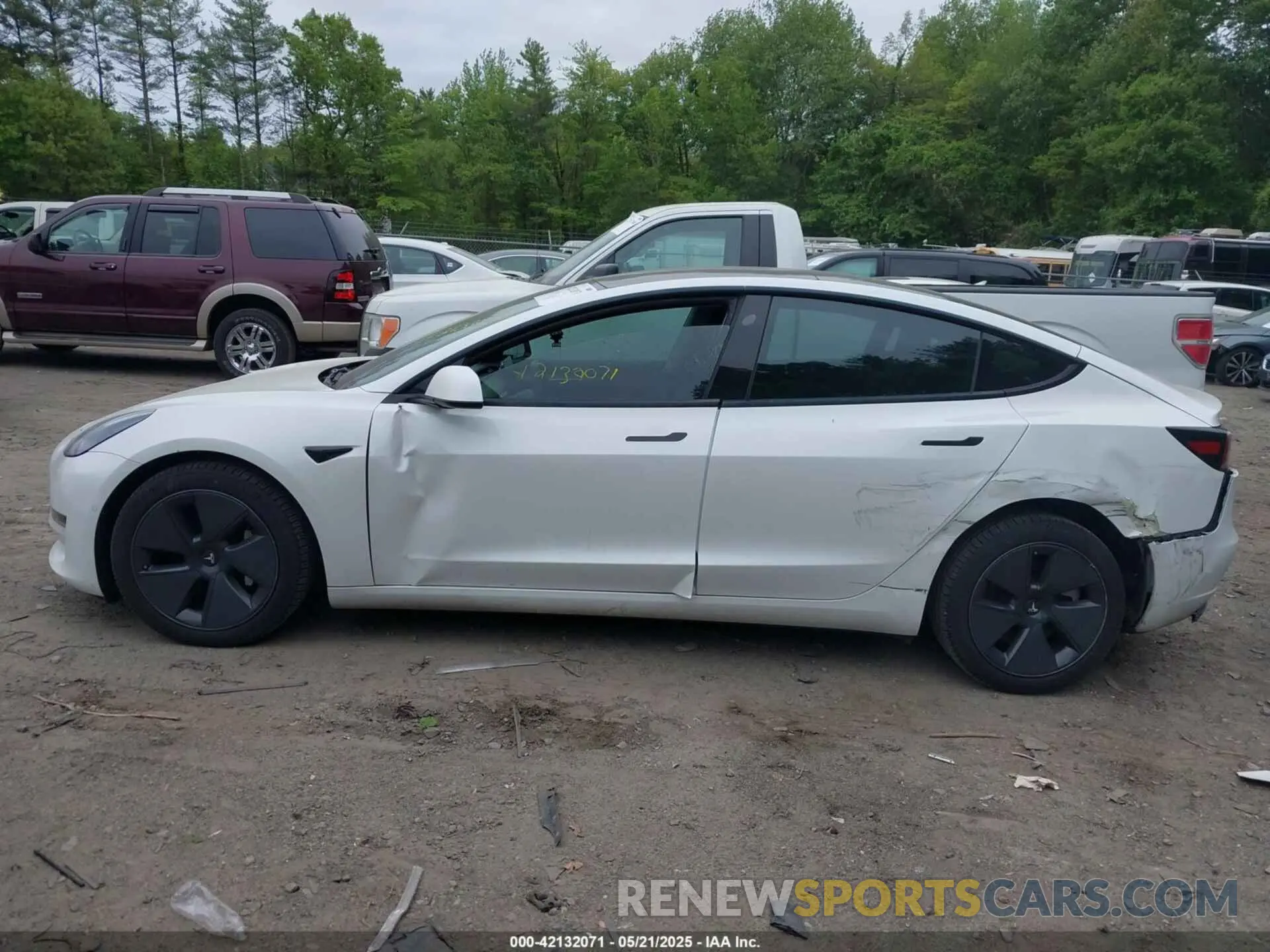 14 fotografías del automóvil dañado 5YJ3E1EB2MF049237 TESLA MODEL 3 2021
