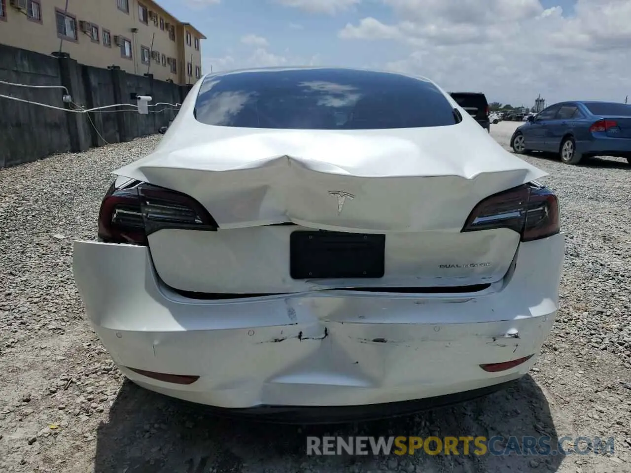 6 fotografías del automóvil dañado 5YJ3E1EB2MF054518 TESLA MODEL 3 2021