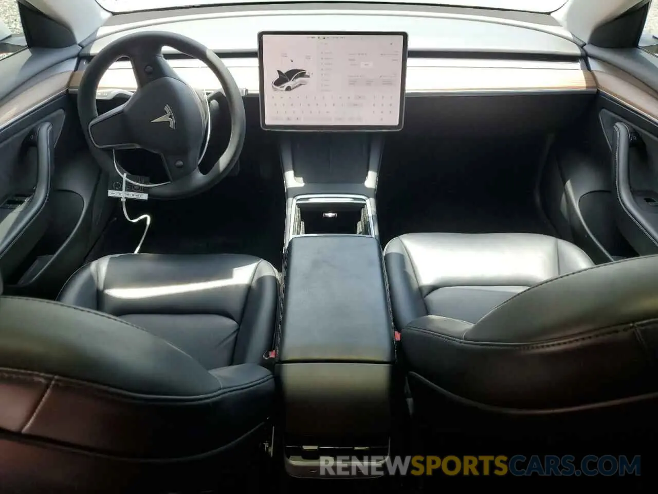 8 fotografías del automóvil dañado 5YJ3E1EB2MF054518 TESLA MODEL 3 2021